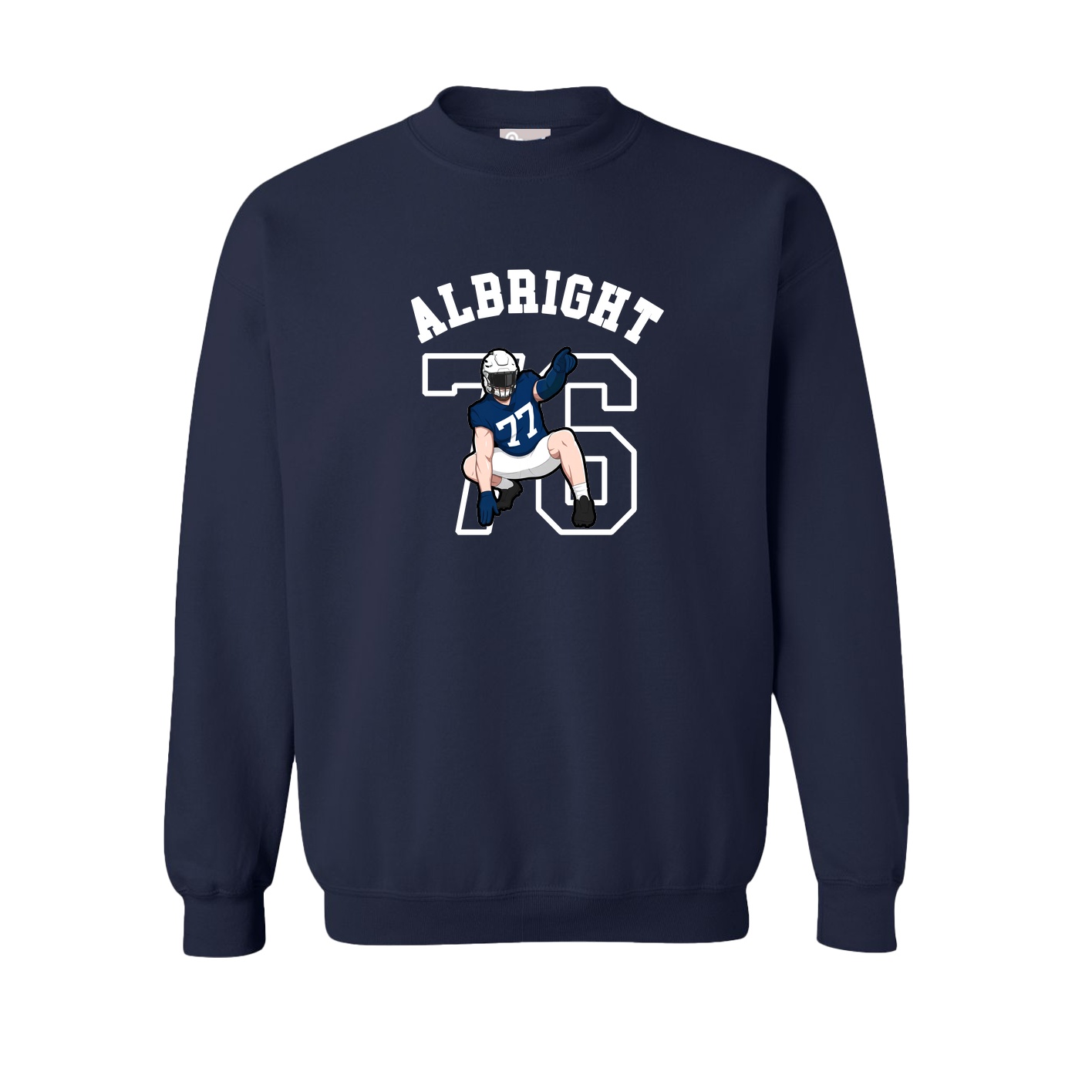 Fleece Crew — Shirsey Arch in Navy