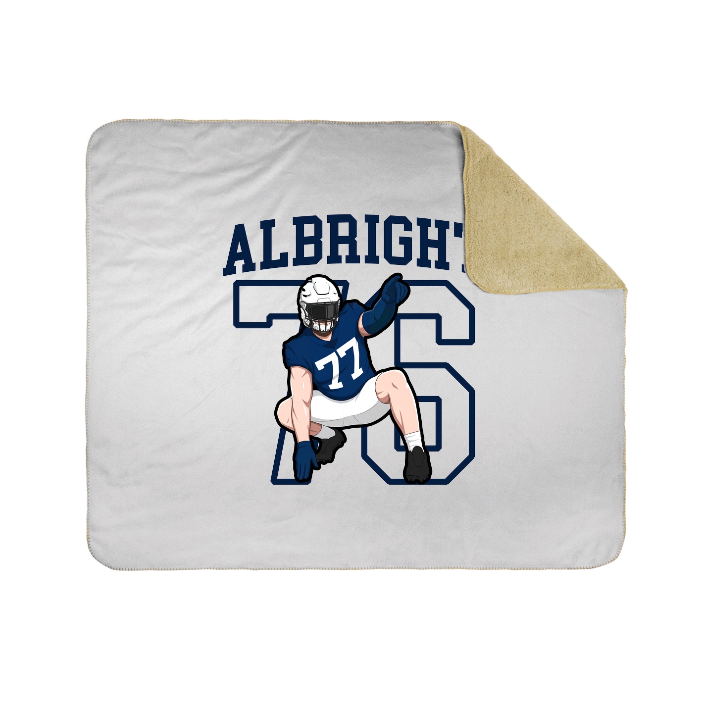 Throw Blanket — Shirsey in White