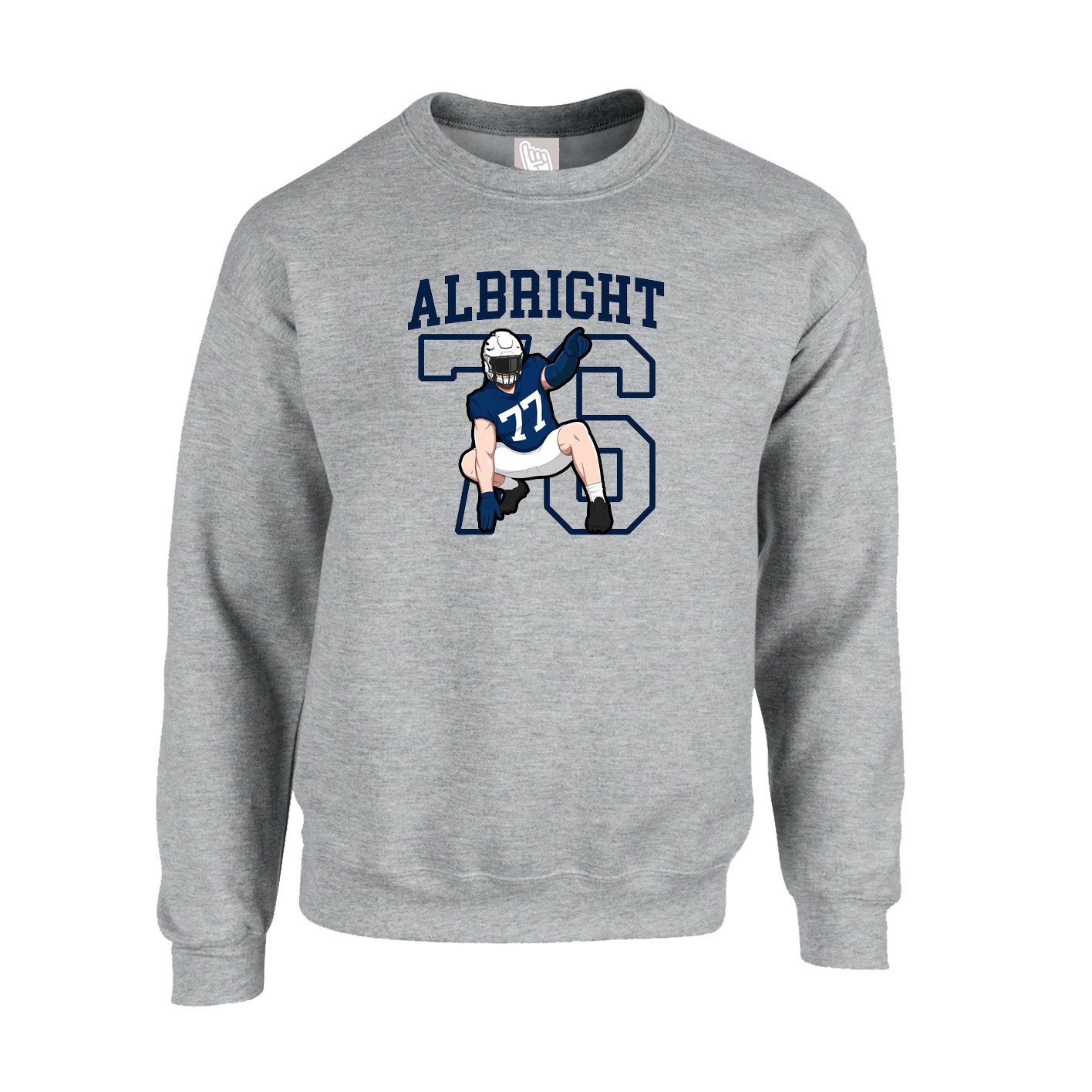 Fleece Crew — Shirsey in Grey