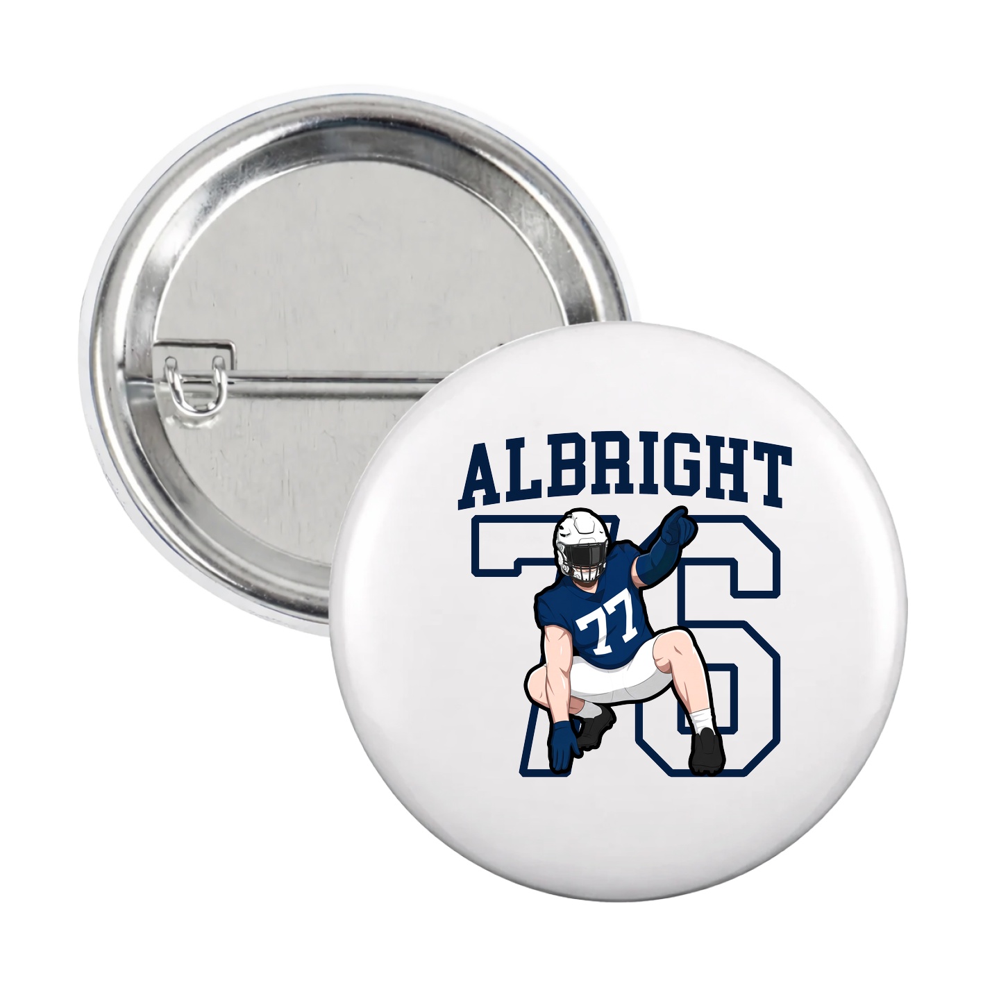 Game Day Button — Shirsey in White