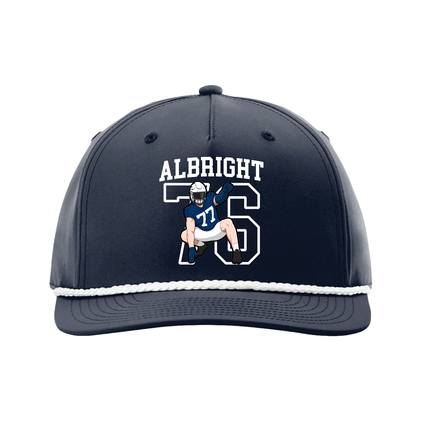 Five-Panel Classic Rope Cap — Shirsey in Navy