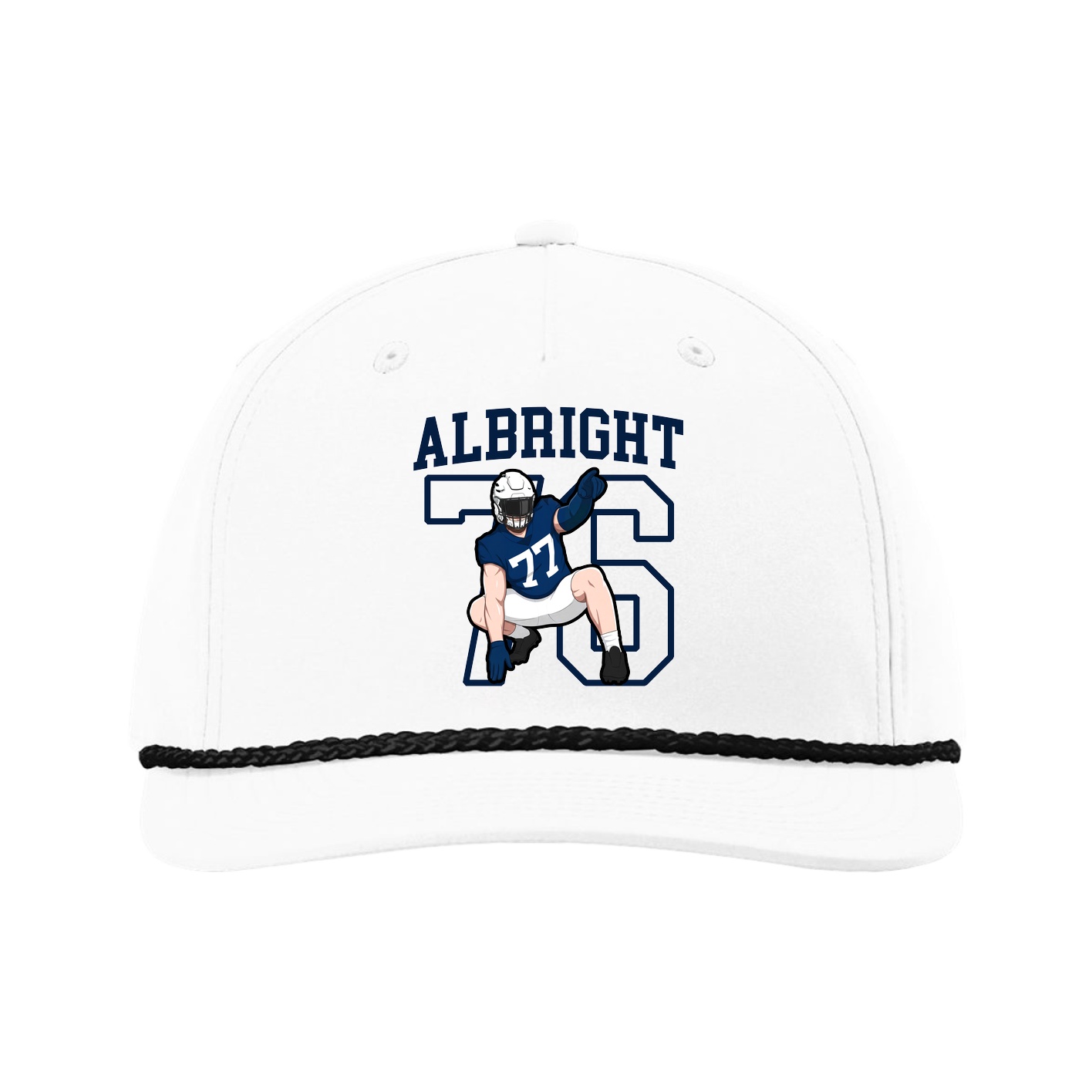 Five-Panel Classic Rope Cap — Shirsey in White