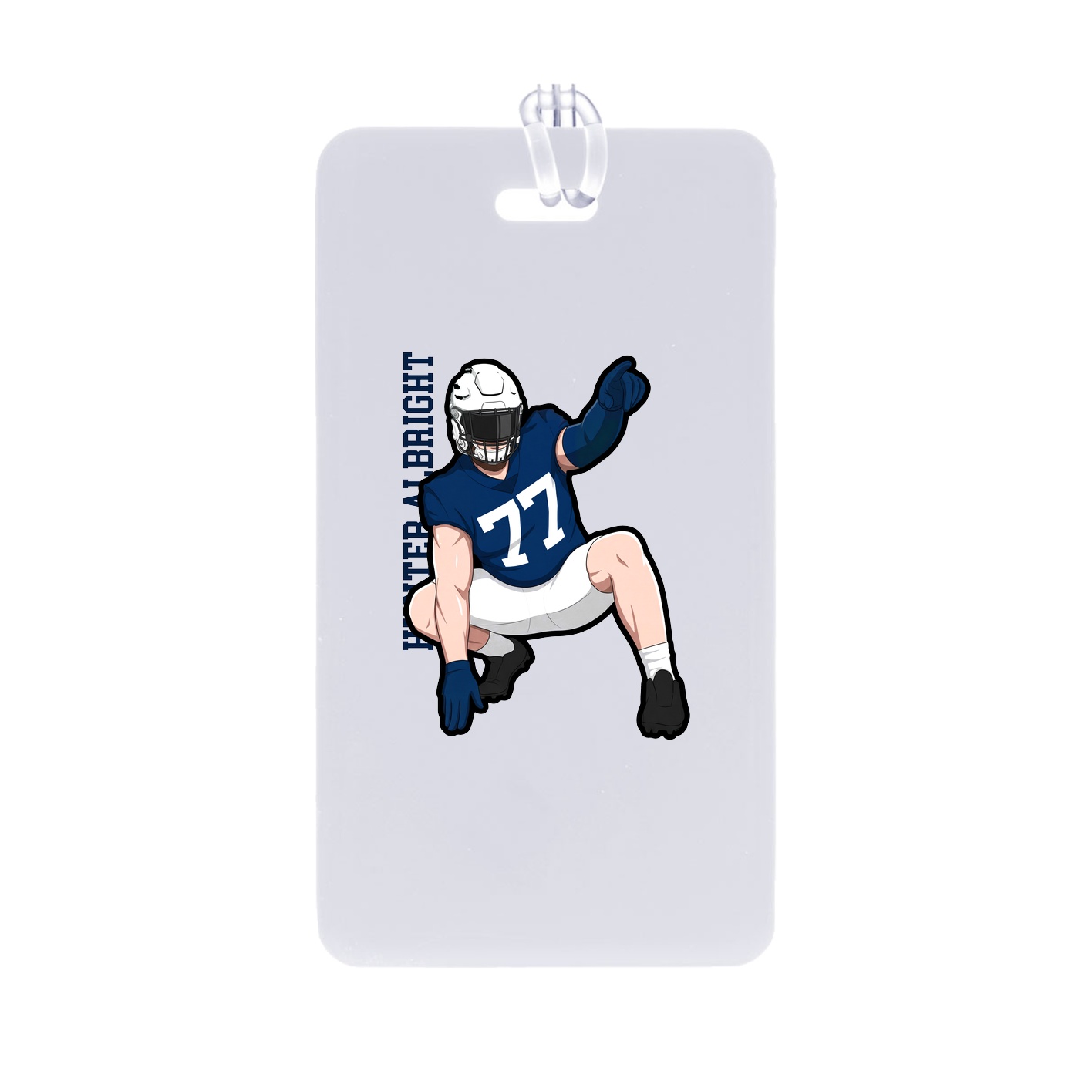 Bag Tag — Name Vertical in Classic