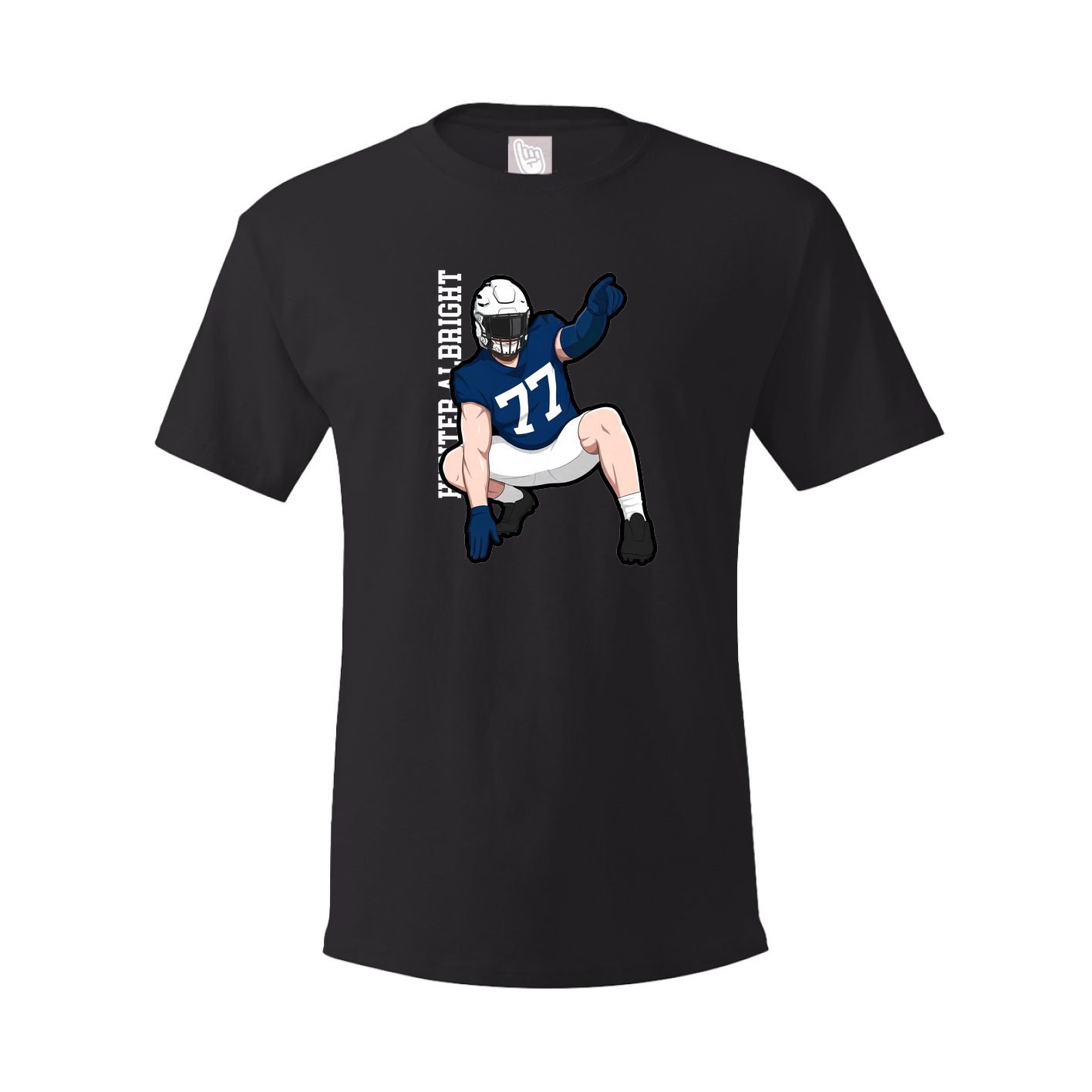 Tee — Name Vertical in Black