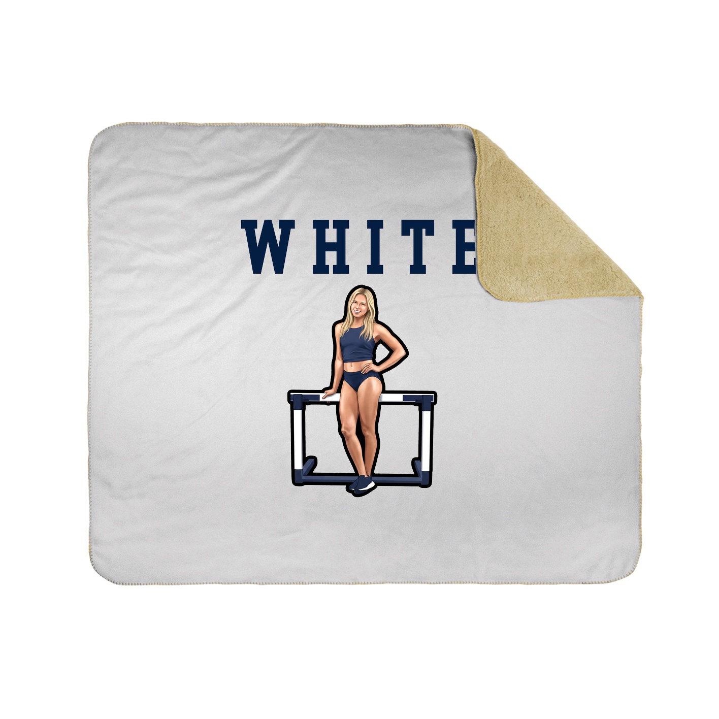 Throw Blanket — Shirsey in White