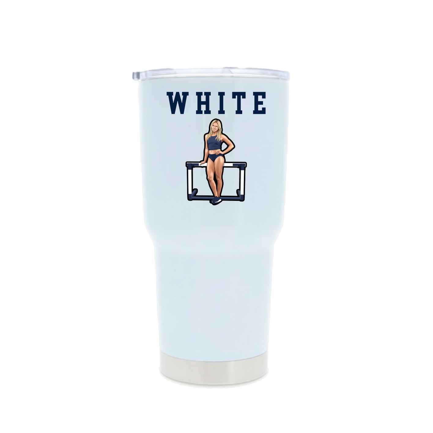30oz Stainless Steel Tumbler — Shirsey in White