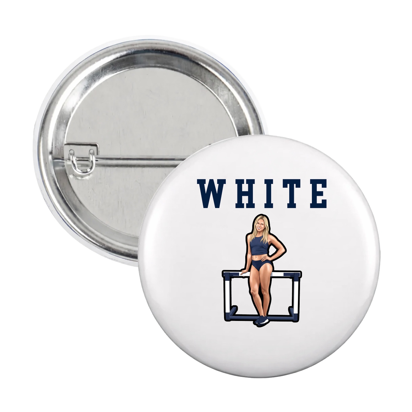 Game Day Button — Shirsey in White