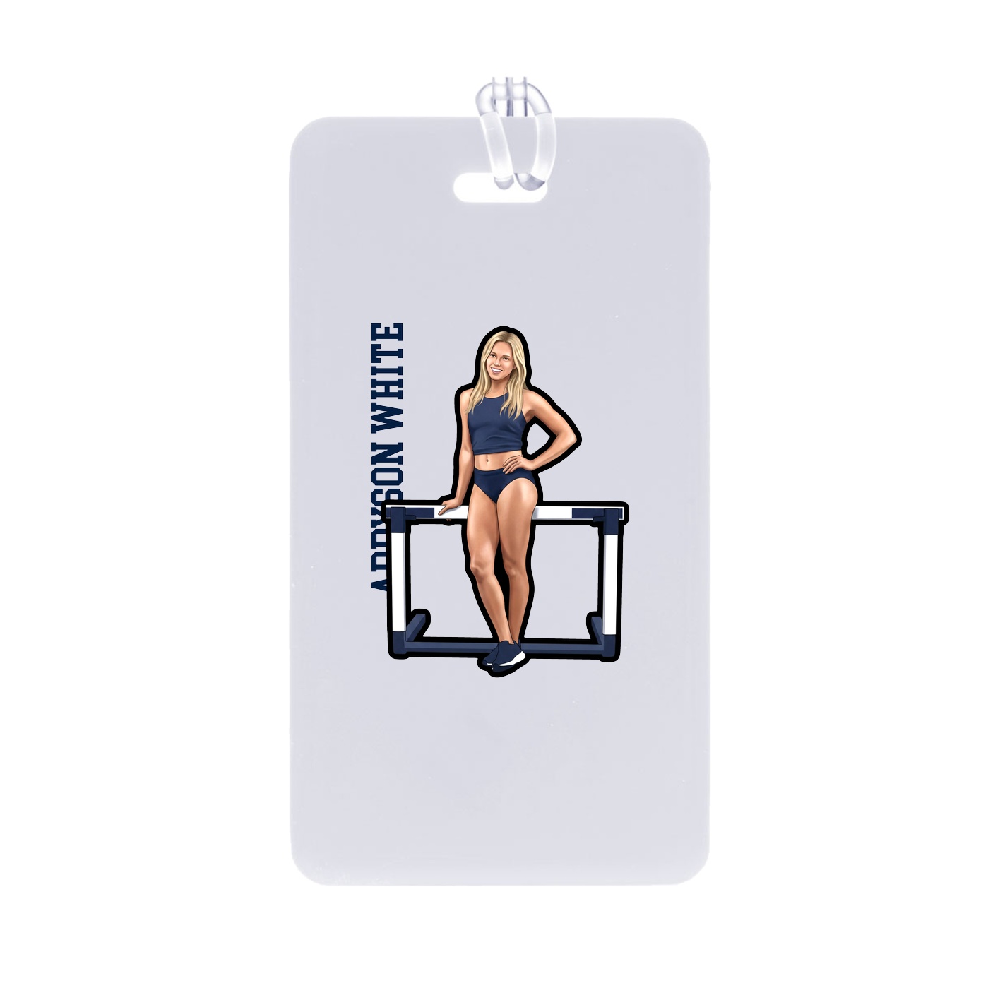 Bag Tag — Name Vertical in Classic