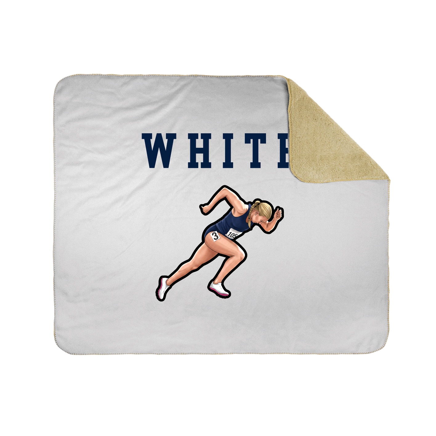 Throw Blanket — Shirsey in White