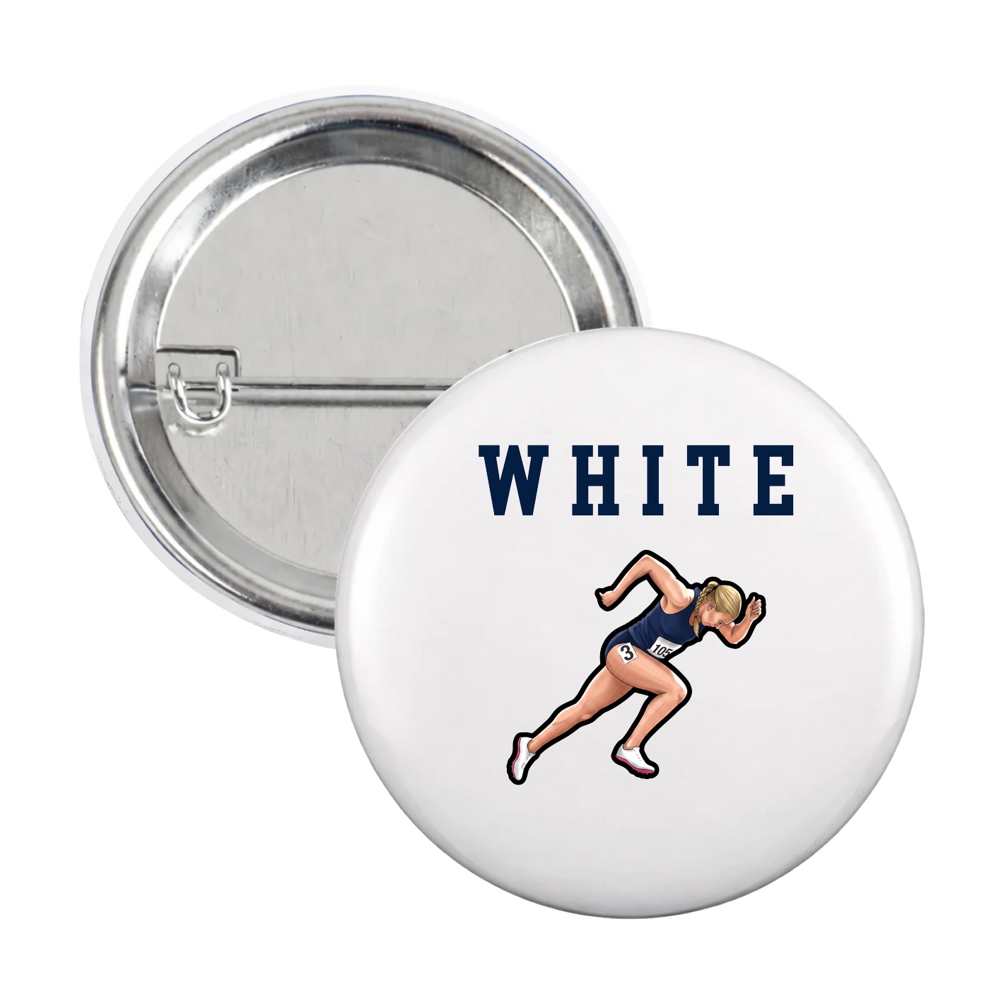 Game Day Button — Shirsey in White
