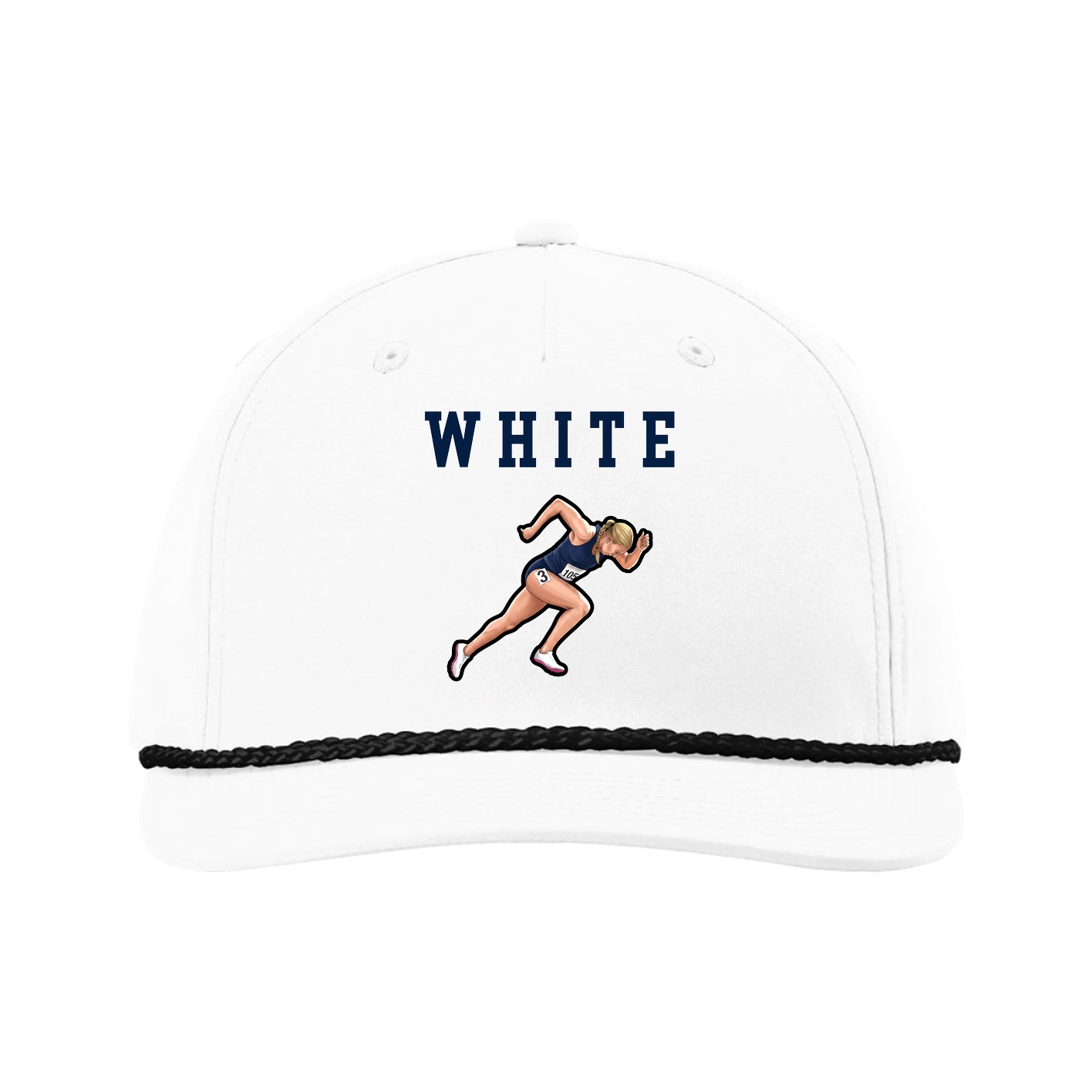 Five-Panel Classic Rope Cap — Shirsey in White