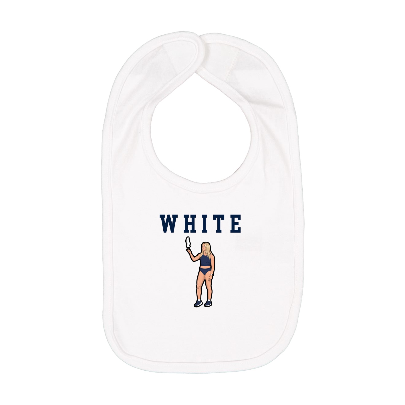 Infant Bib — Shirsey in White