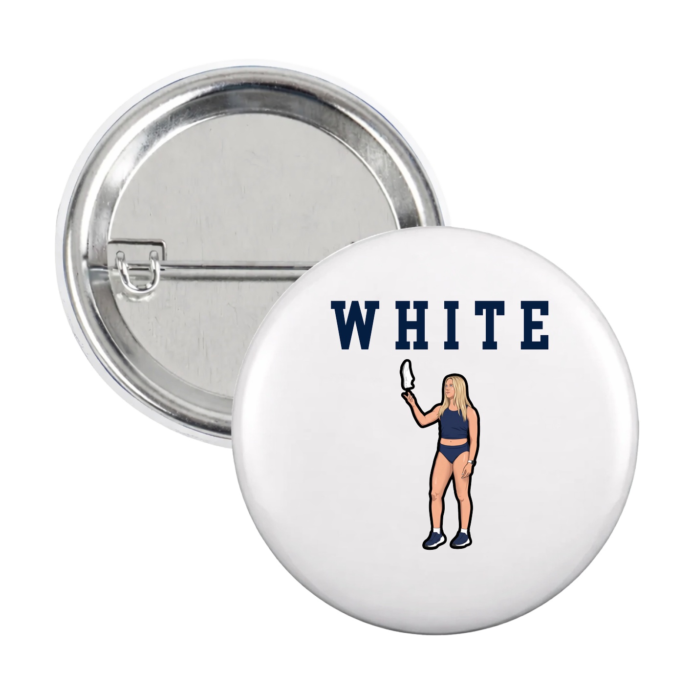 Game Day Button — Shirsey in White