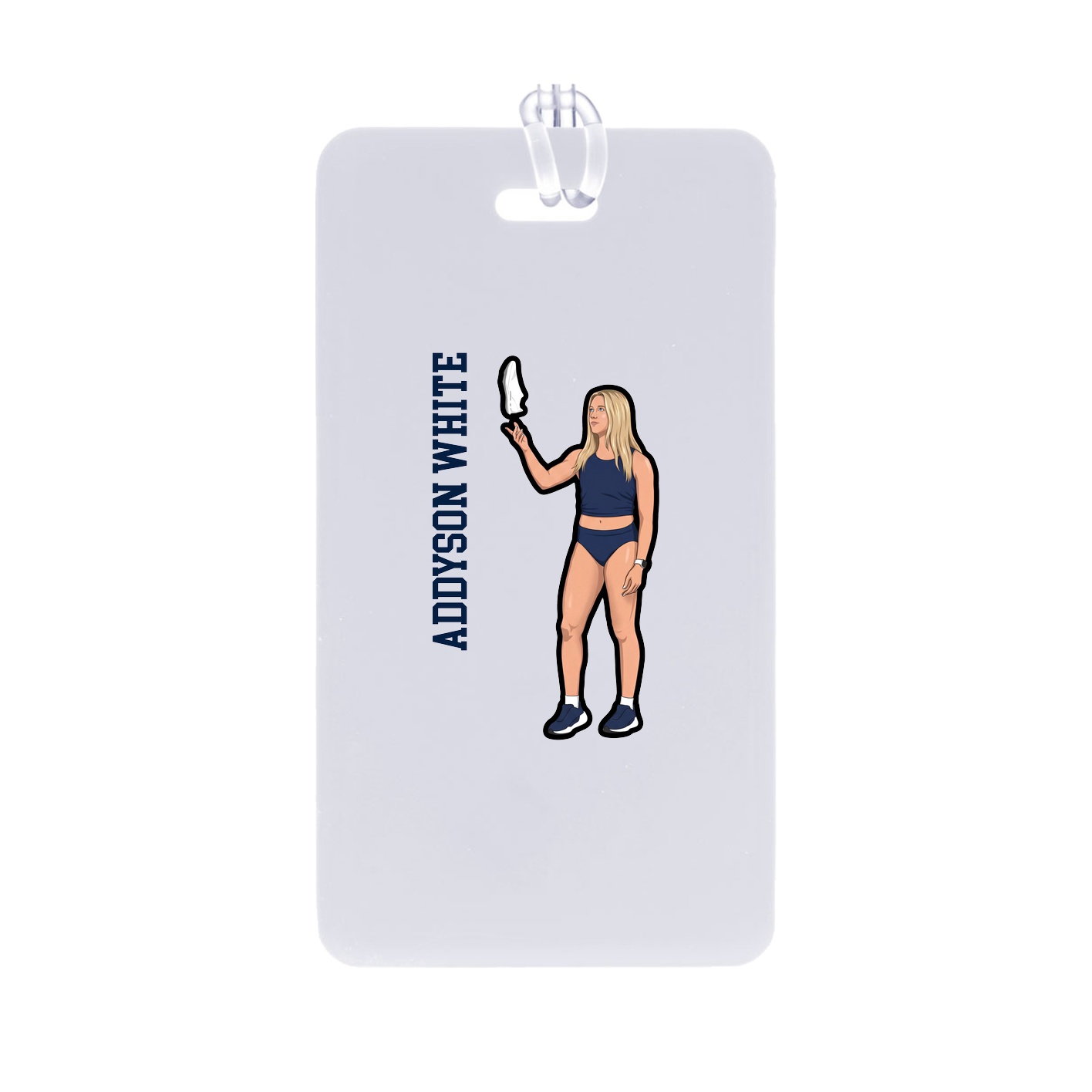 Bag Tag — Name Vertical in Classic