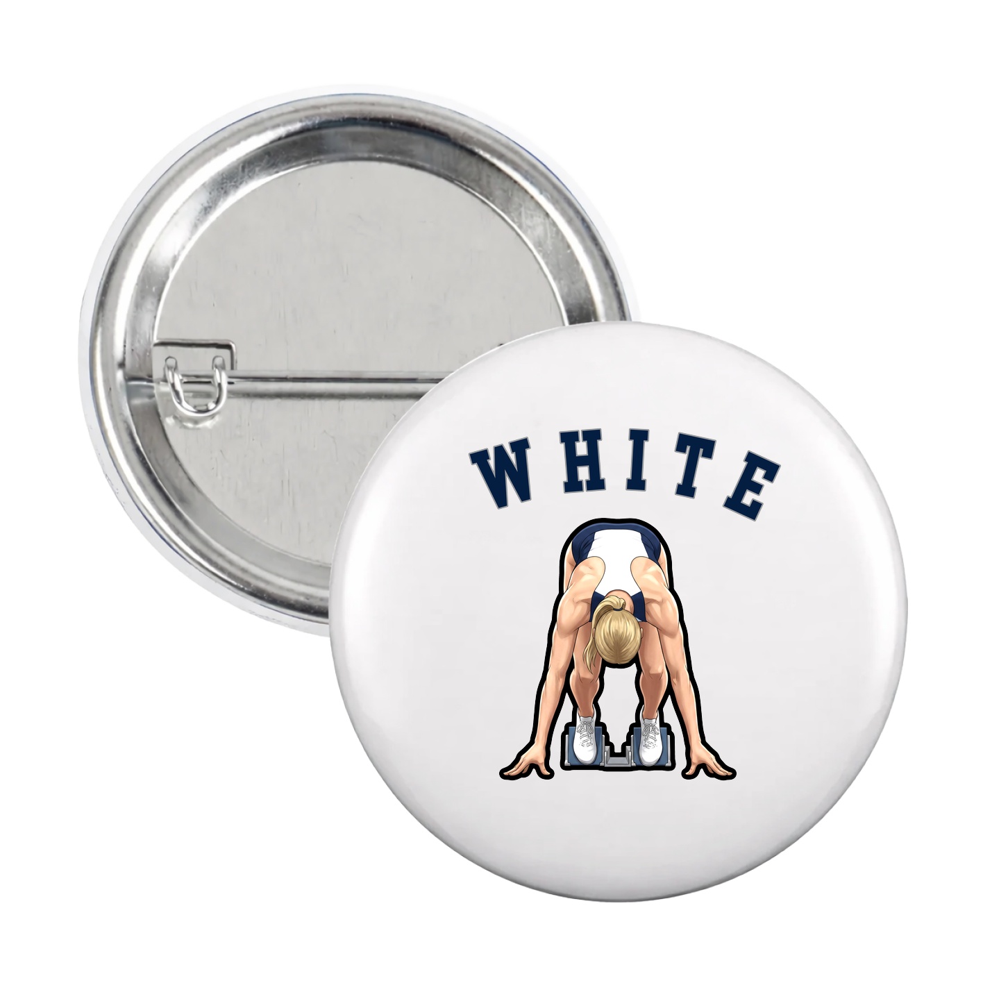 Game Day Button — Shirsey Arch in White