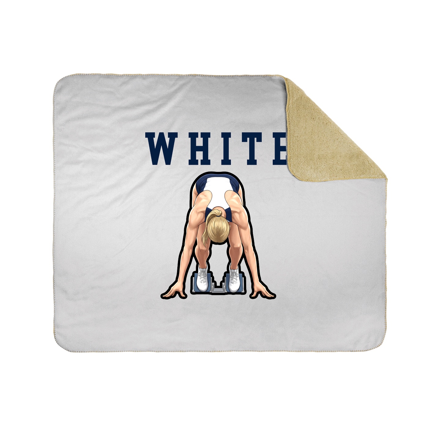 Throw Blanket — Shirsey in White