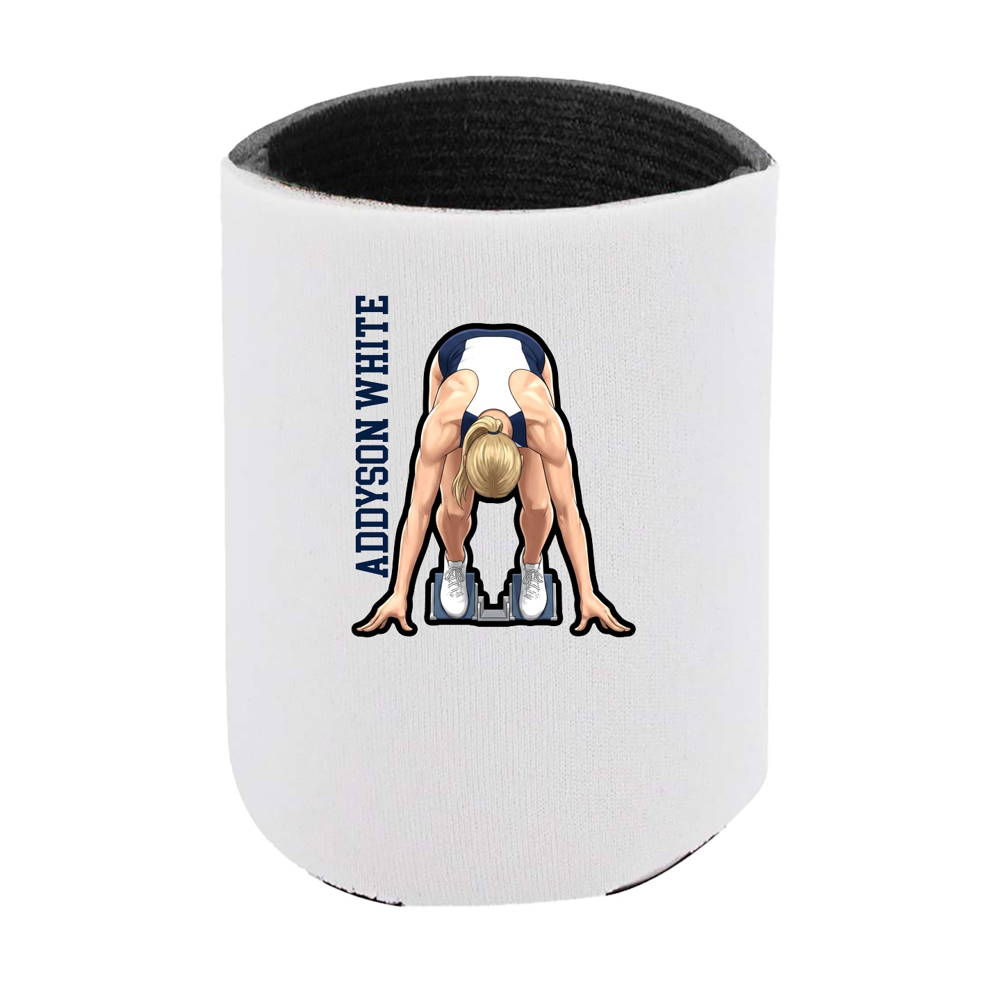 Can Holder — Name Vertical in White