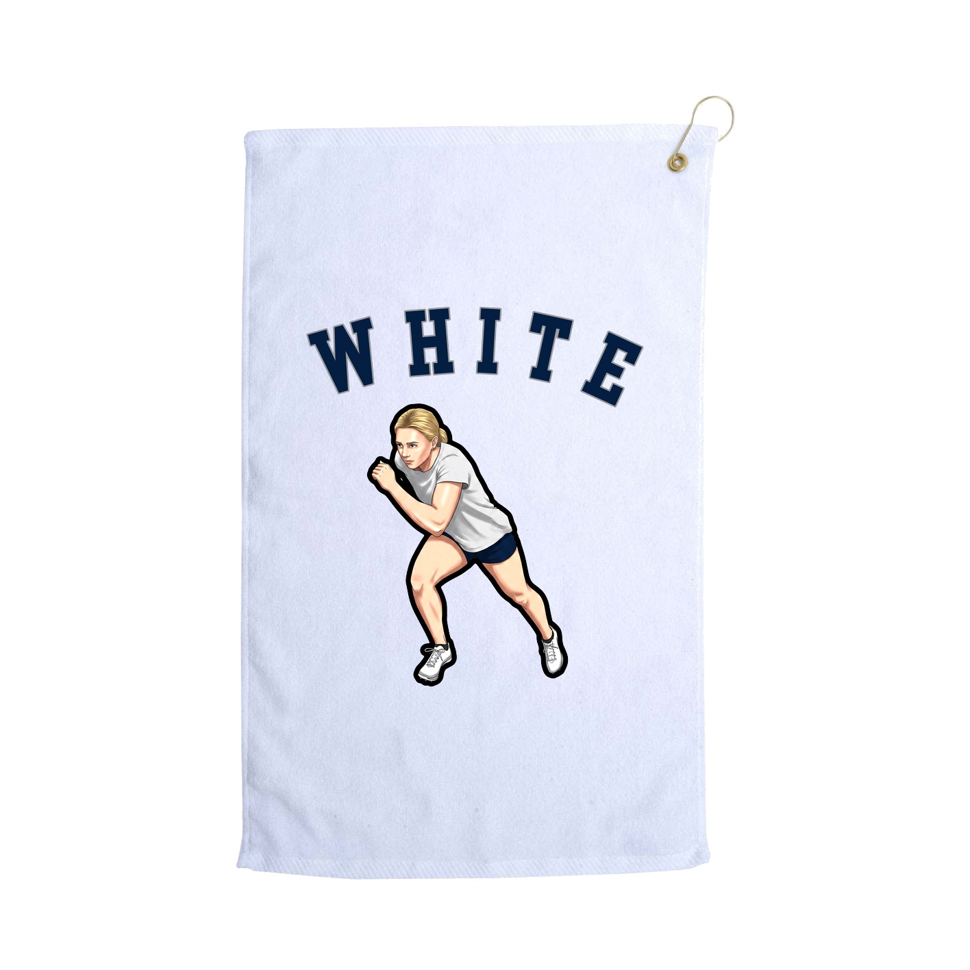 Golf Towel — Shirsey Arch in White