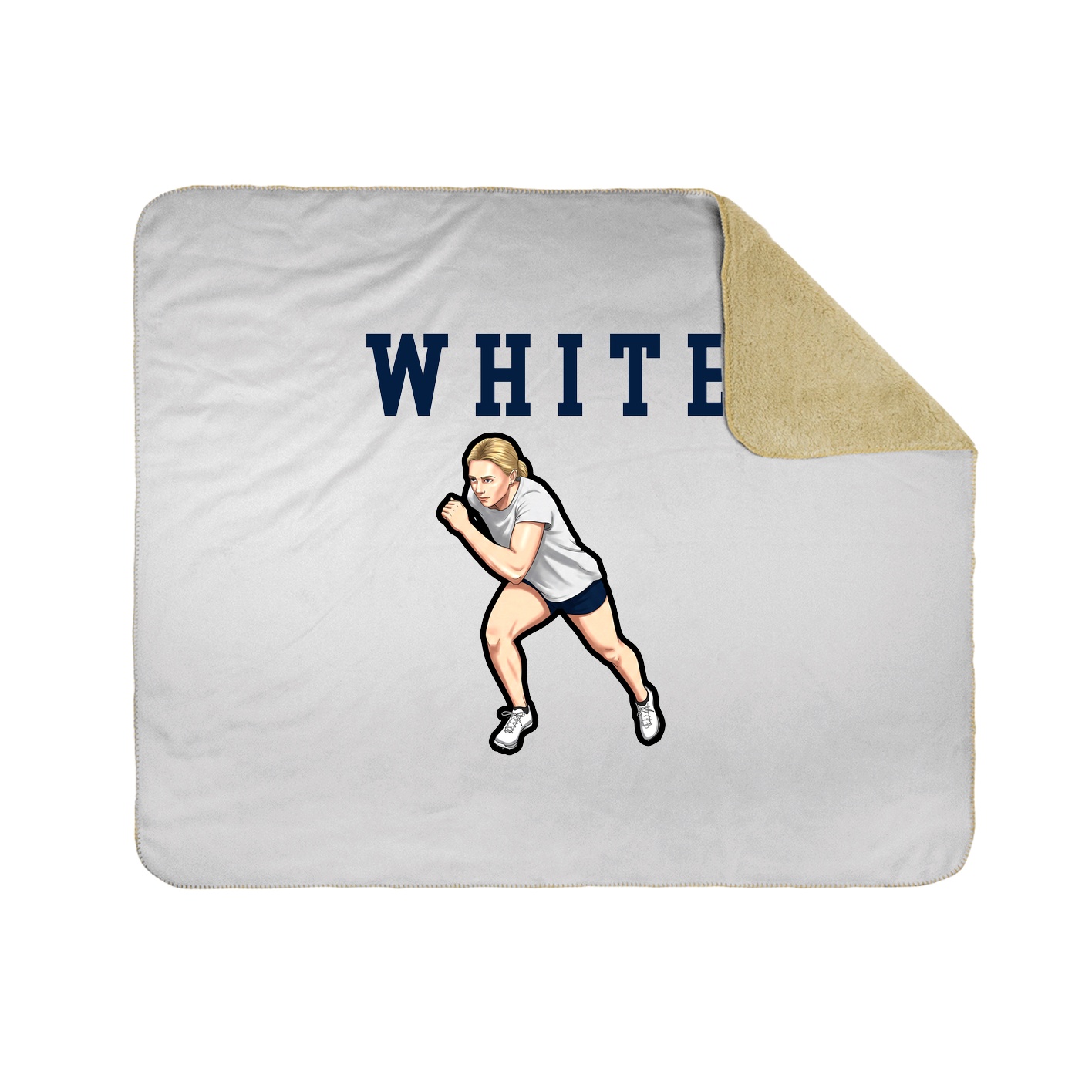 Throw Blanket — Shirsey in White