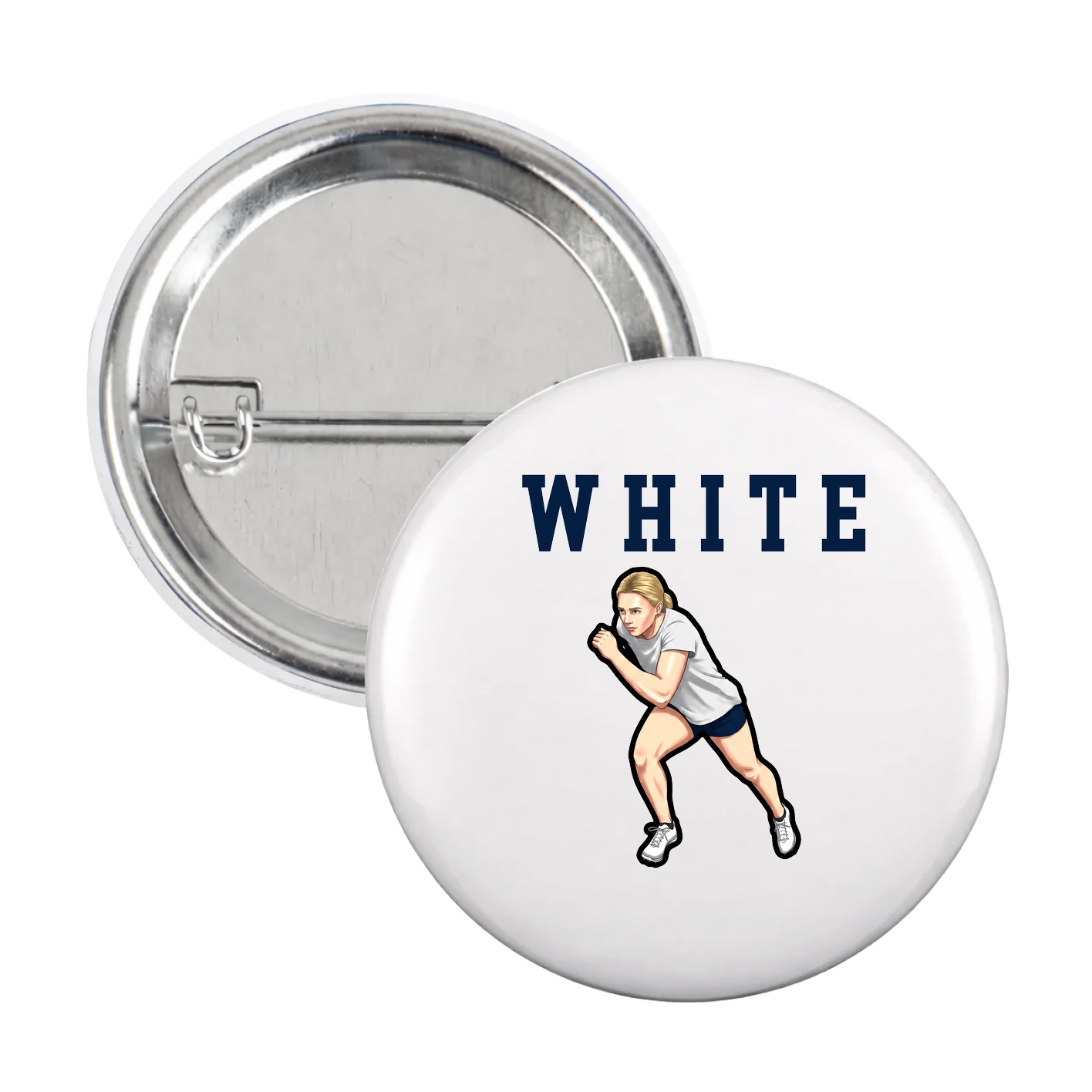Game Day Button — Shirsey in White