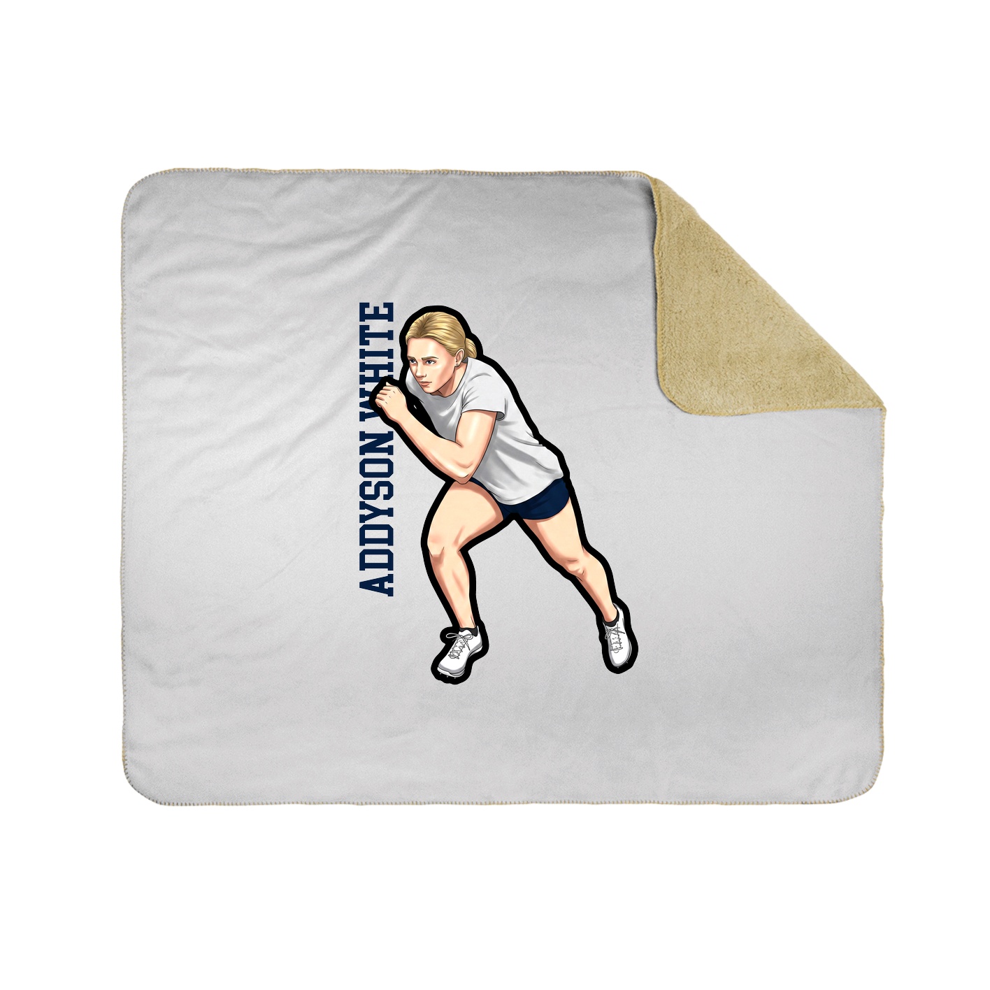 50x60 Sherpa Lined Throw Blanket