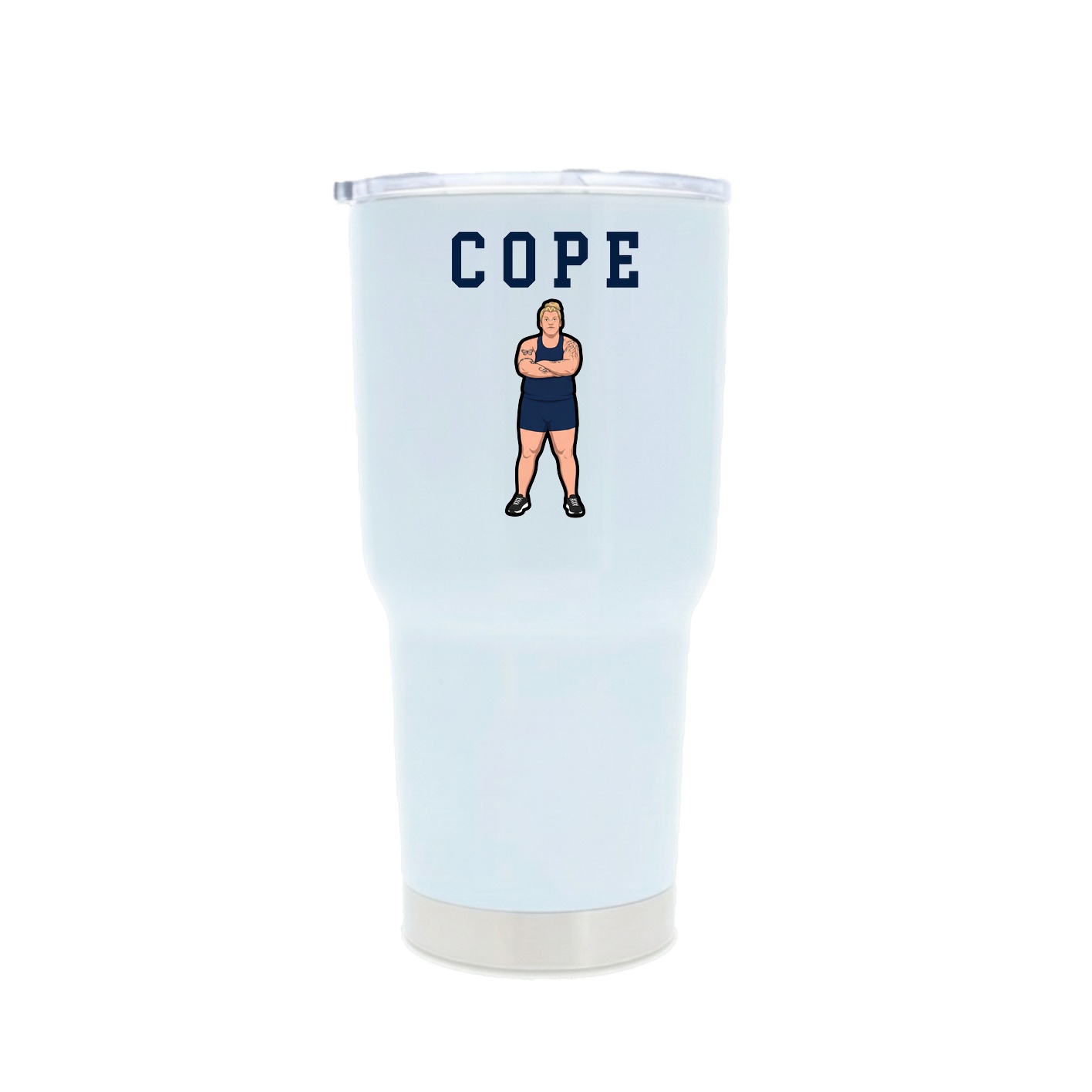 30oz Stainless Steel Tumbler — Shirsey in White