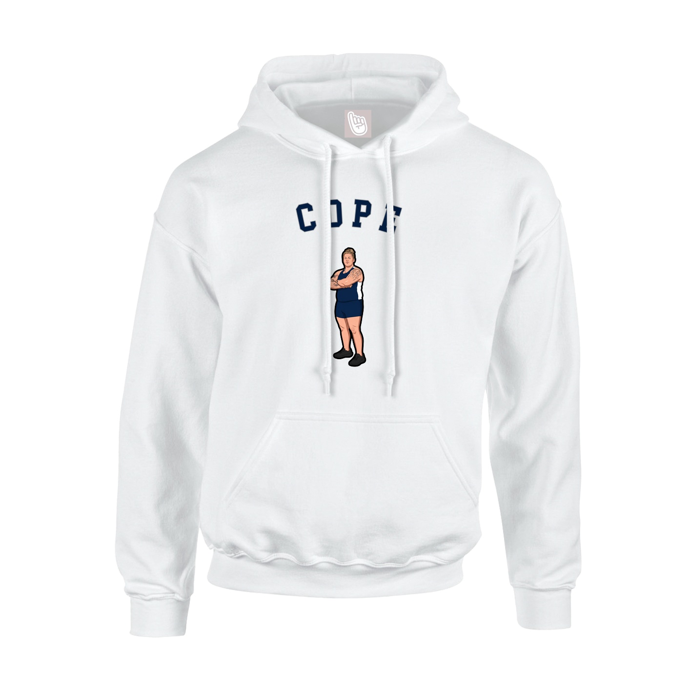 Hoodie — Shirsey Arch in White