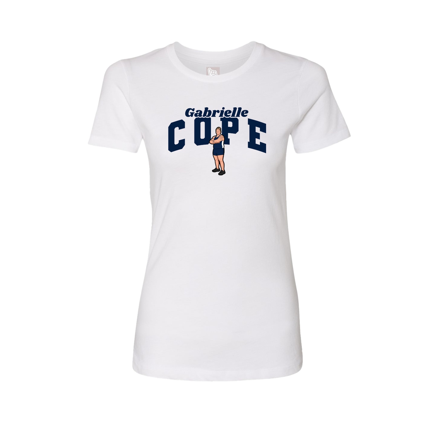Womens Tee — Signature Arch in White