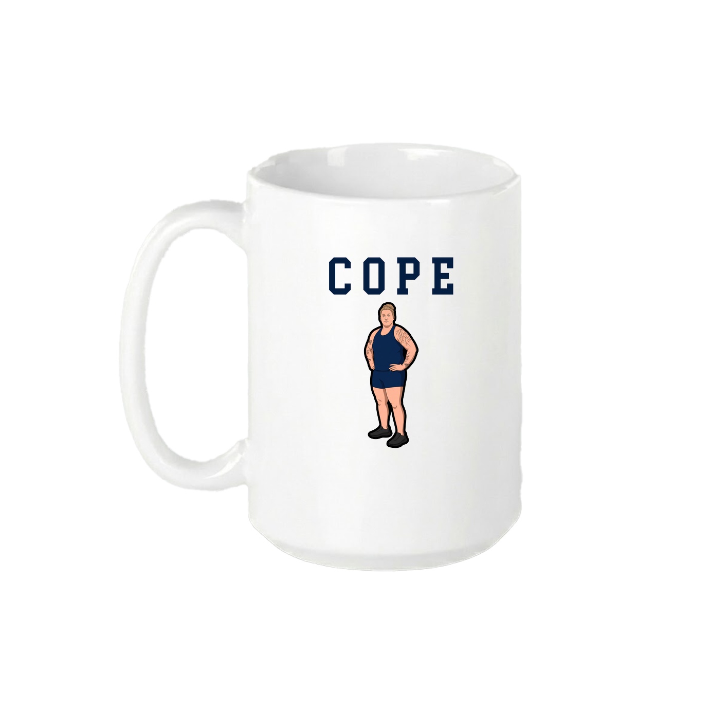 15oz Coffee Mug — Shirsey in White