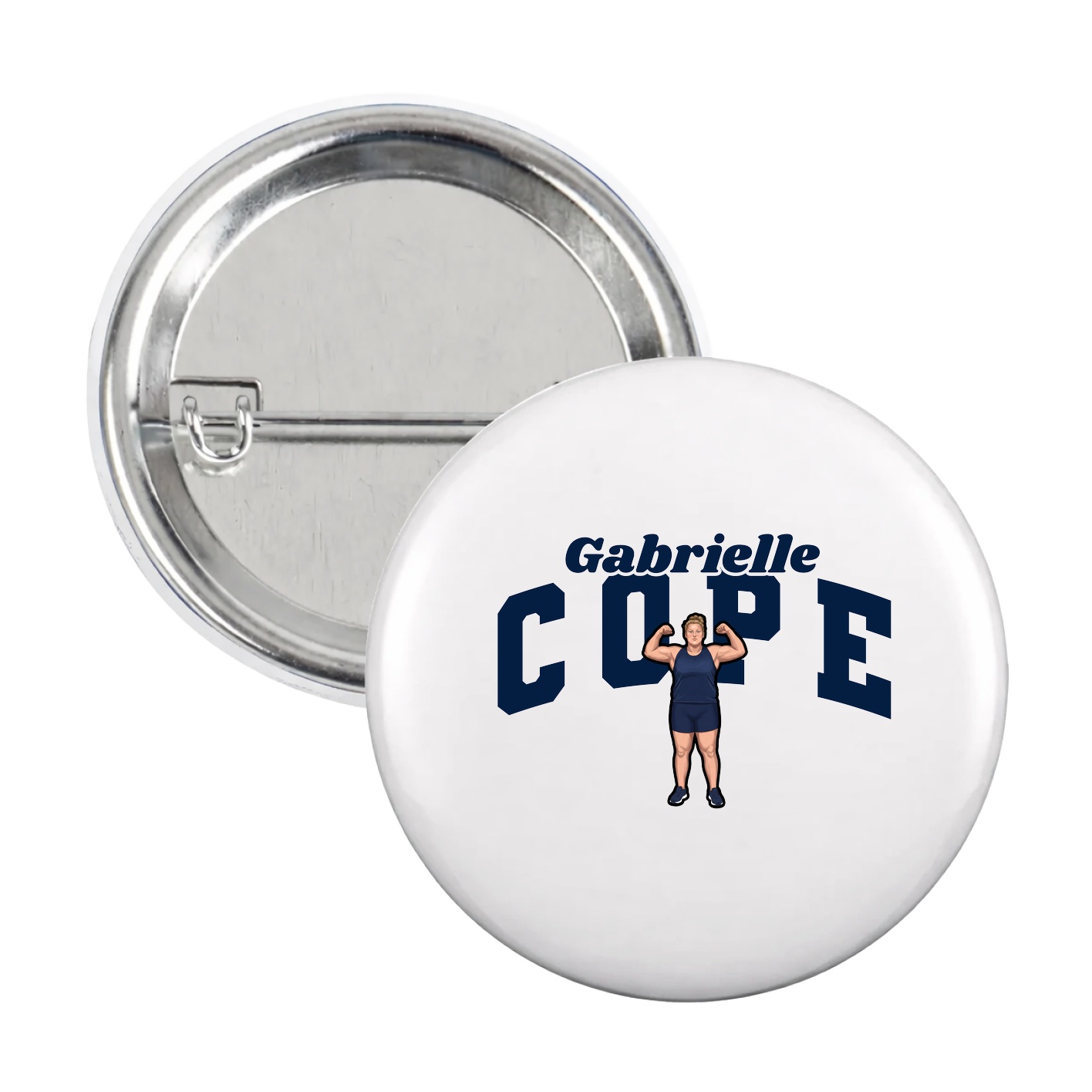 Game Day Button — Signature Arch in White