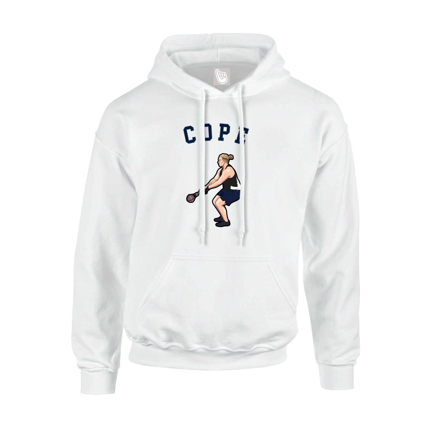 Hoodie — Shirsey Arch in White