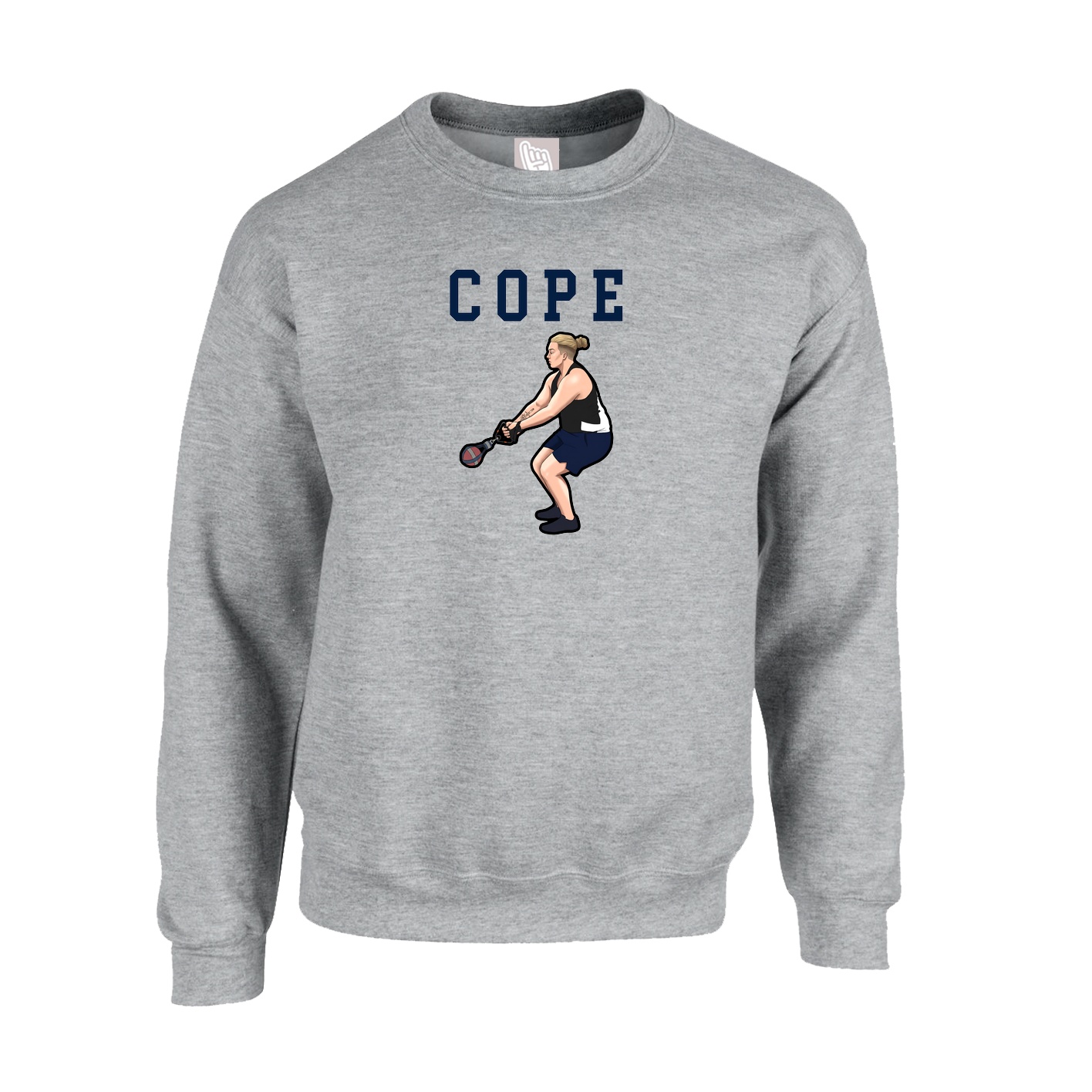 Fleece Crew — Shirsey in Grey