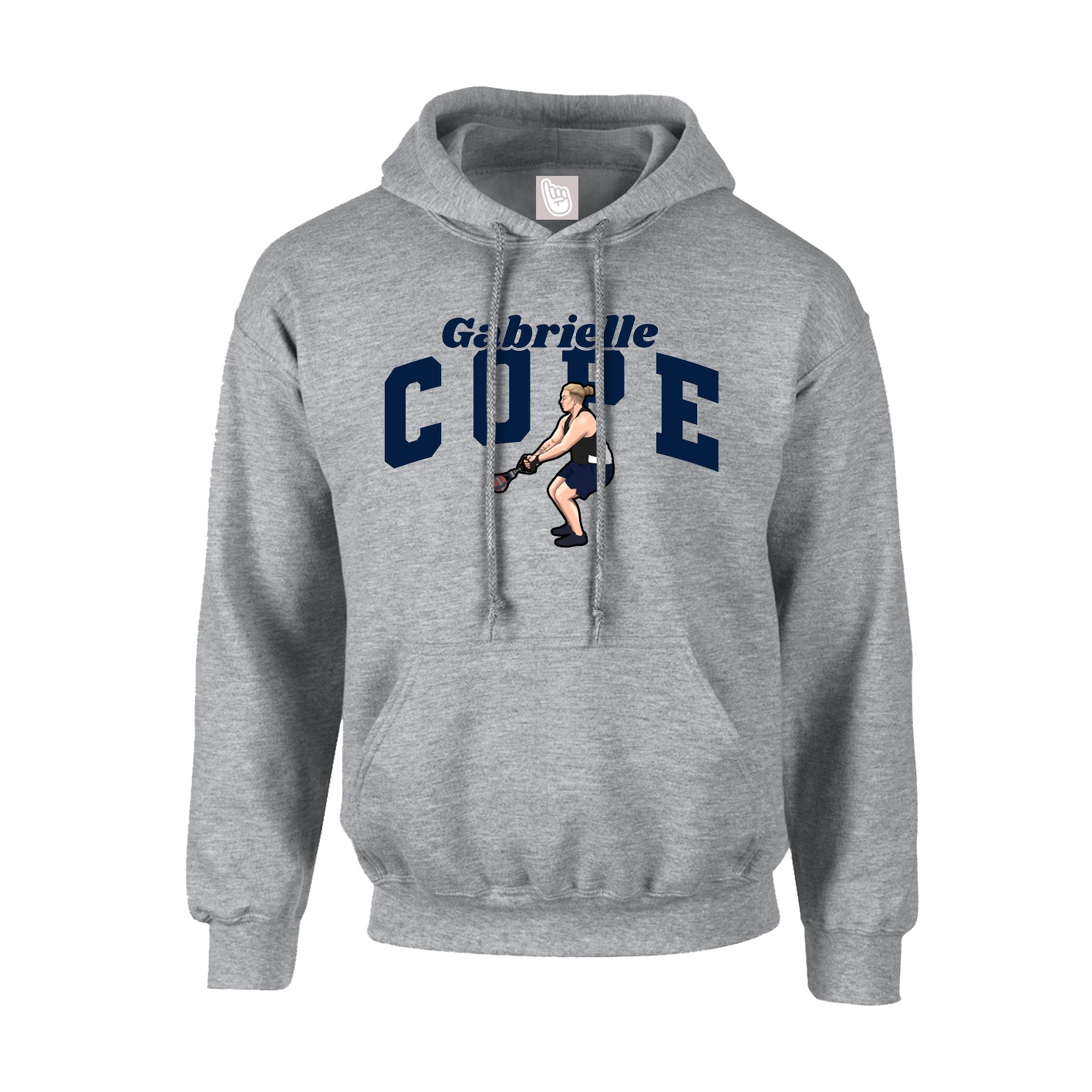 Youth Hoodie — Signature Arch in Grey