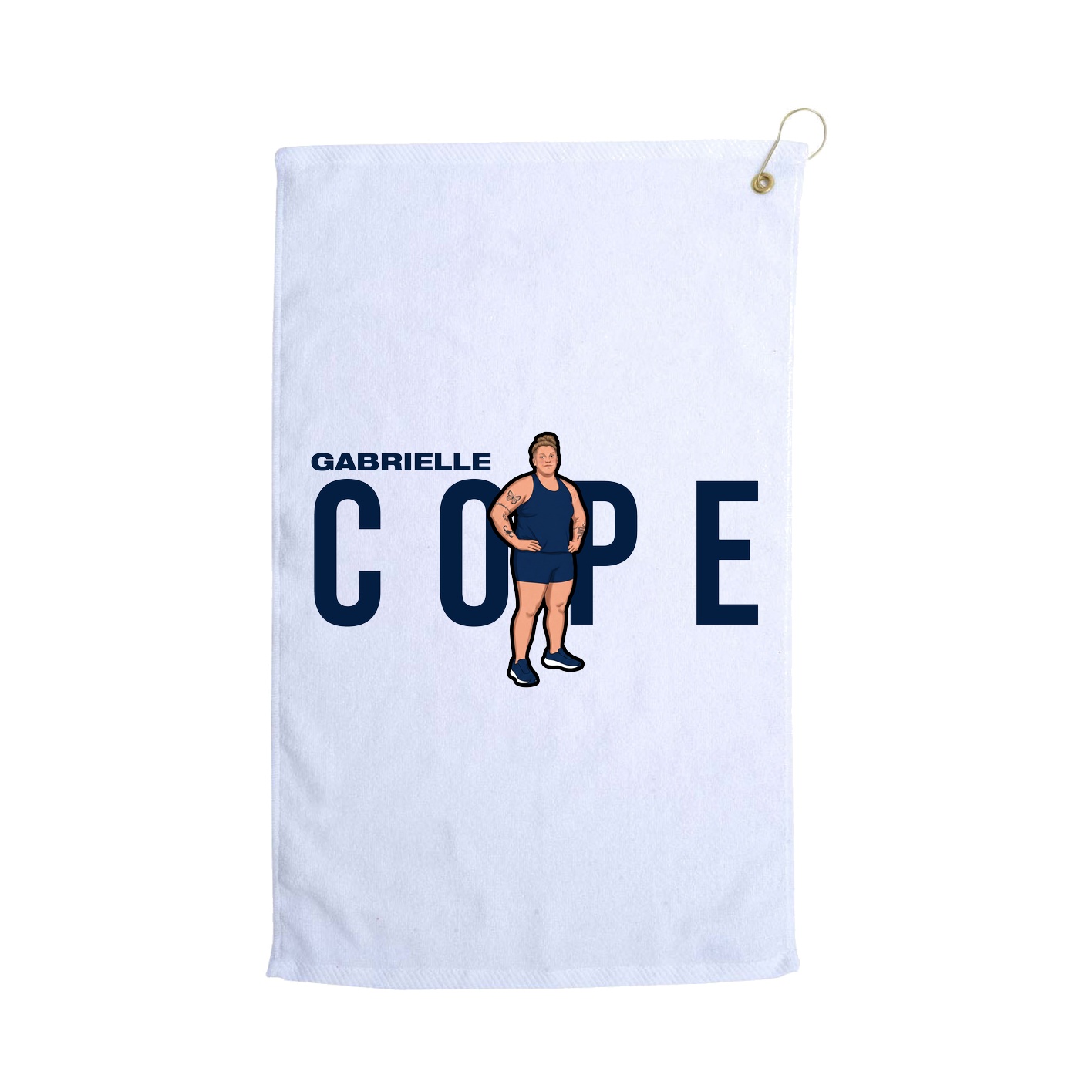 Golf Towel — Player Name in White