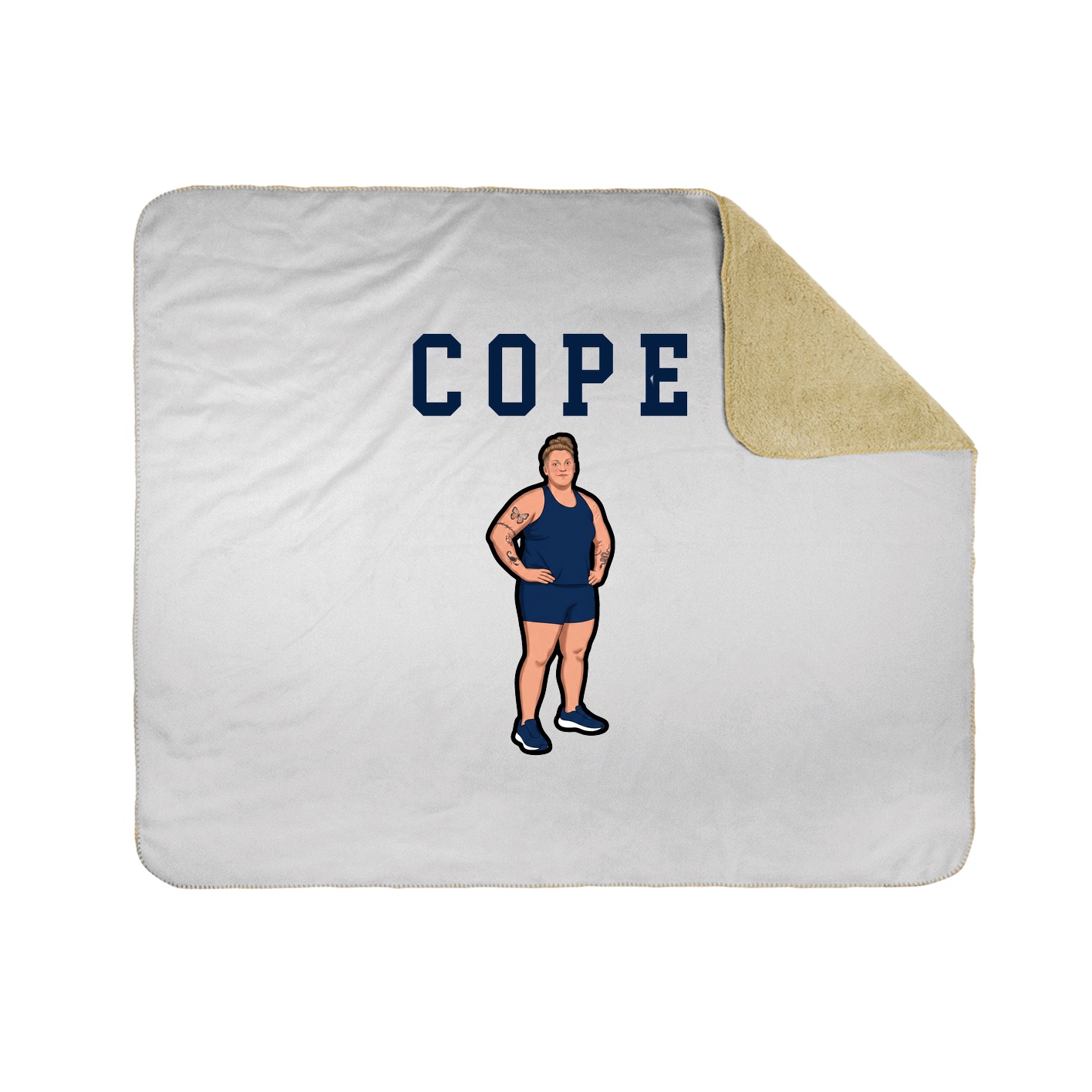 Throw Blanket — Shirsey in White