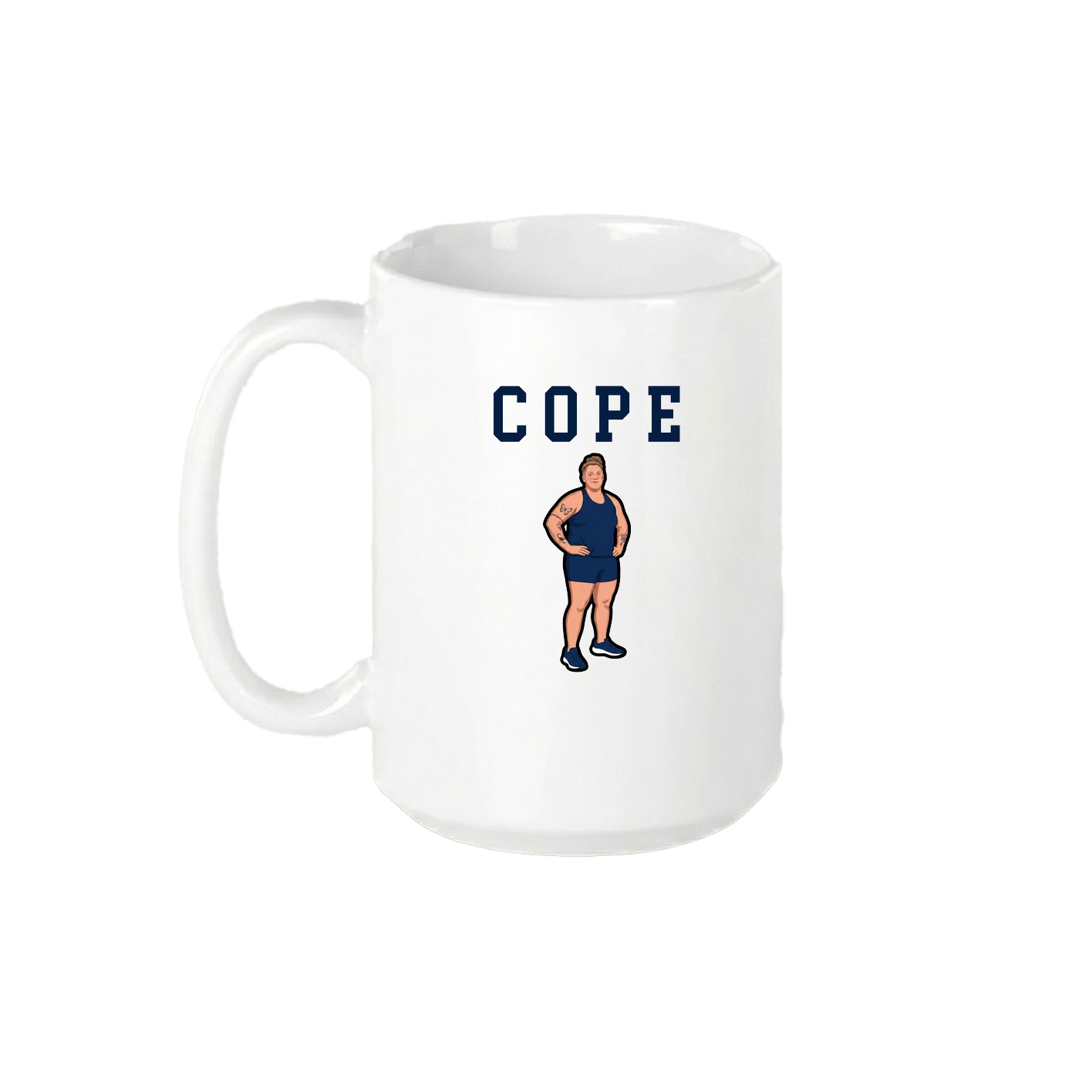 15oz Coffee Mug — Shirsey in White