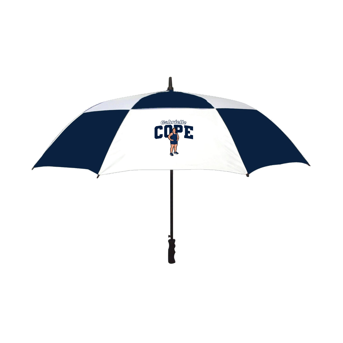 Golf Umbrella — Name Arch in Navy
