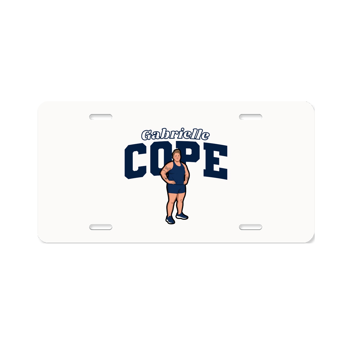 License Plate — Name Arch in Classic