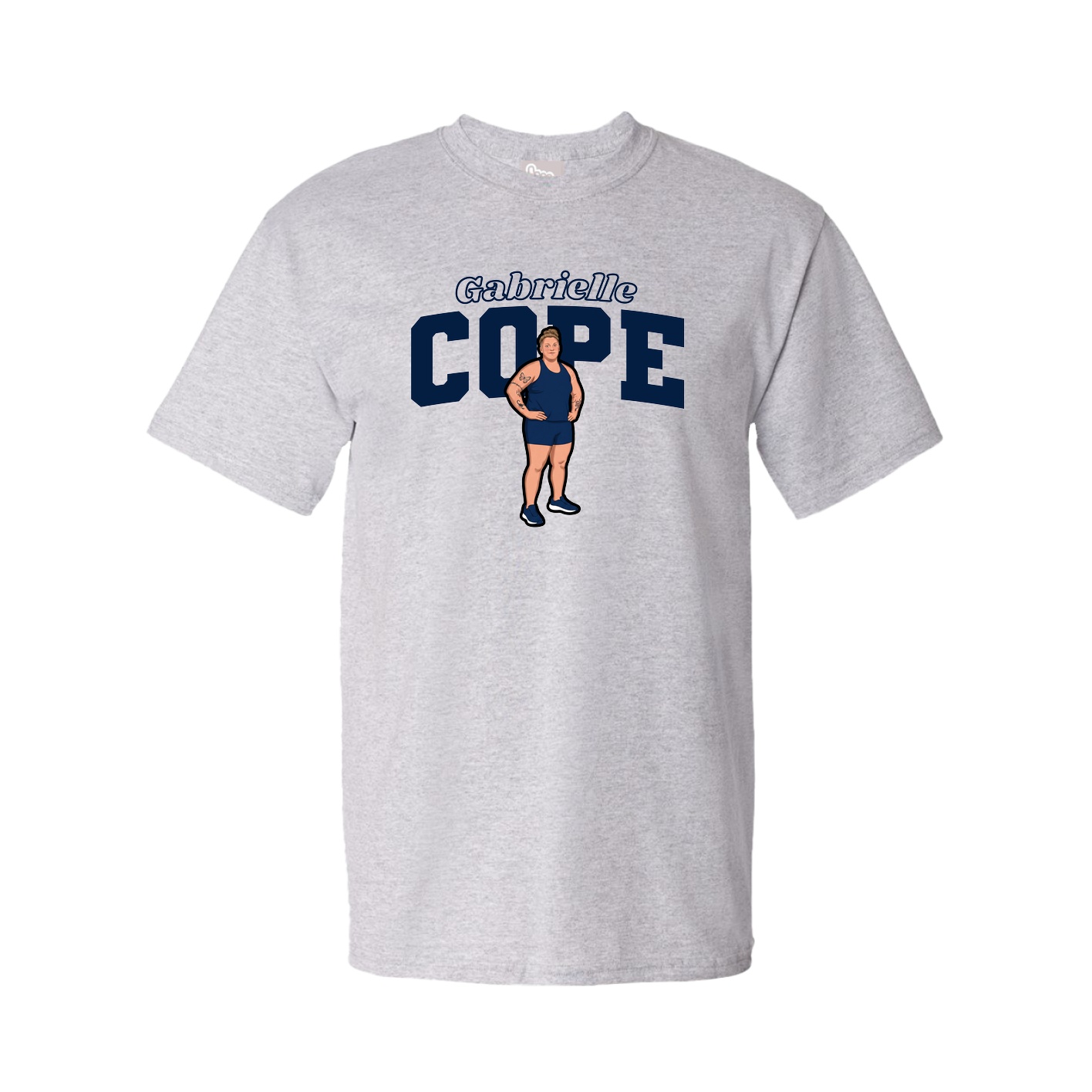Youth Tee — Name Arch in Grey