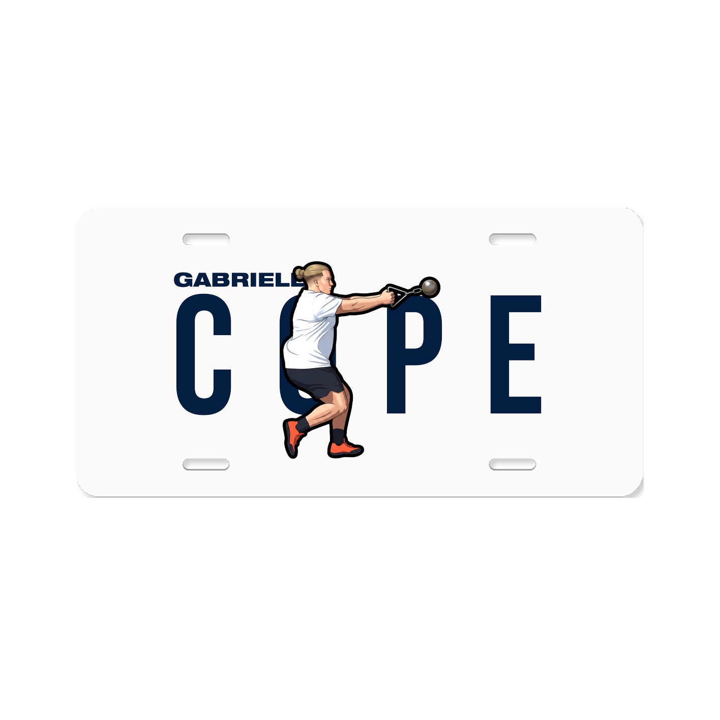 License Plate — Player Name in Classic