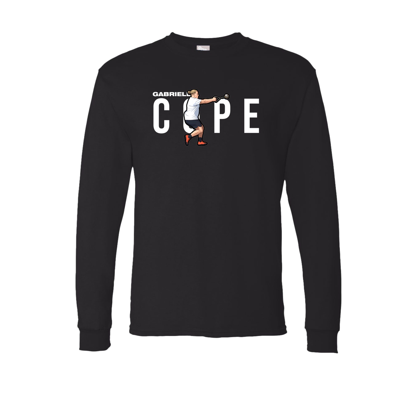Long Sleeve Tee — Player Name in Black