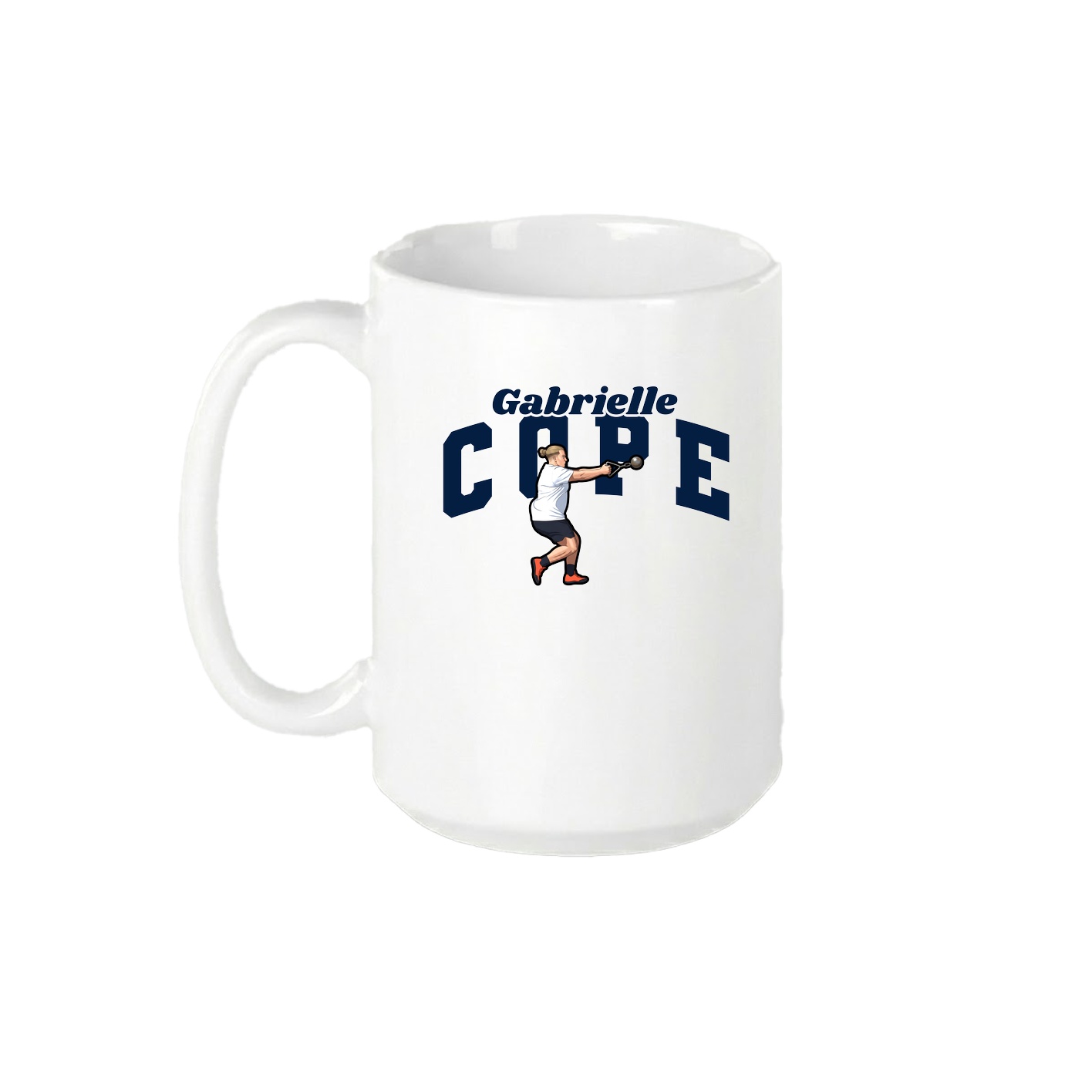 15oz Coffee Mug — Signature Arch in White