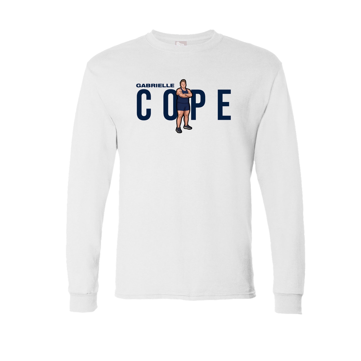 Long Sleeve Tee — Player Name in White
