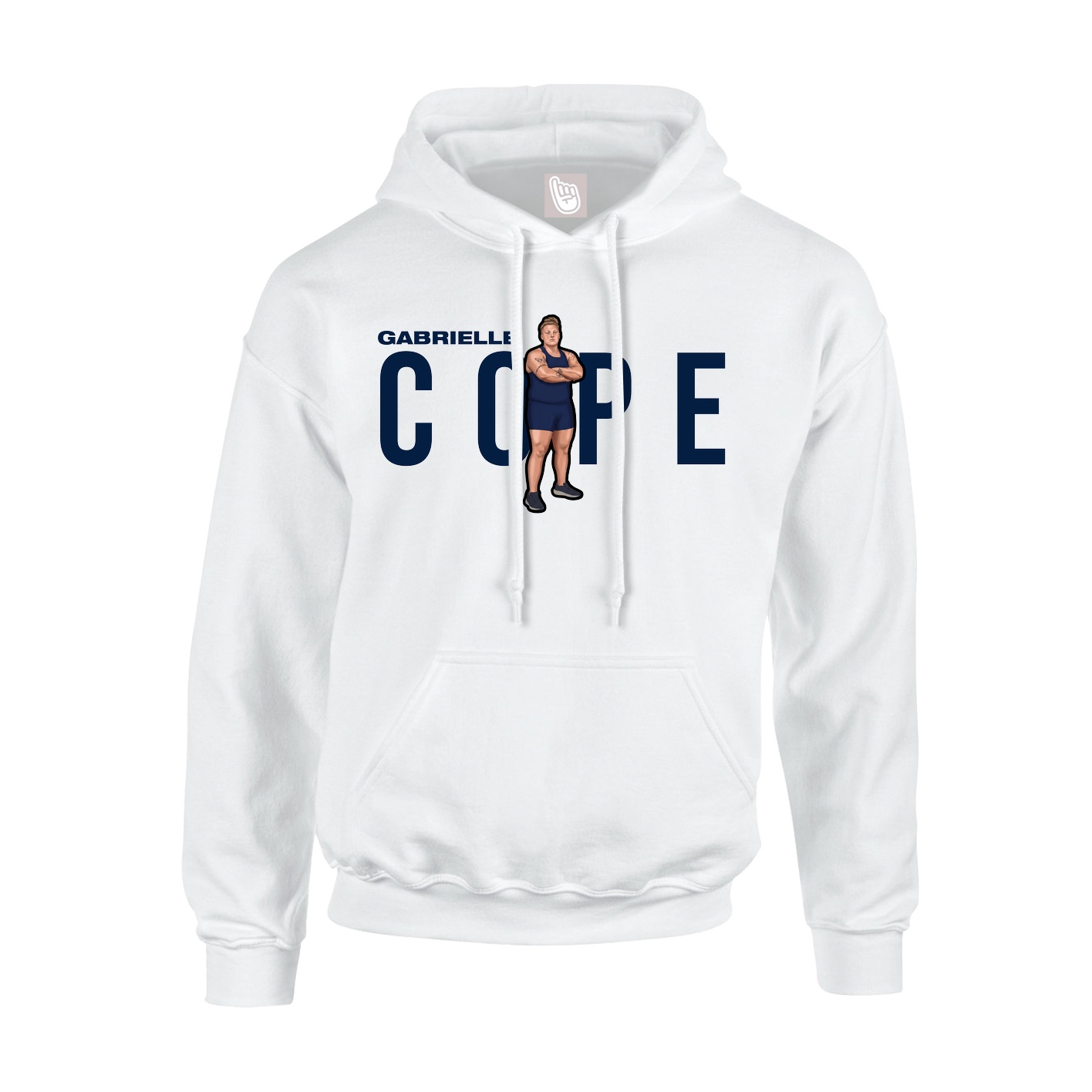 Youth Hoodie — Player Name in White