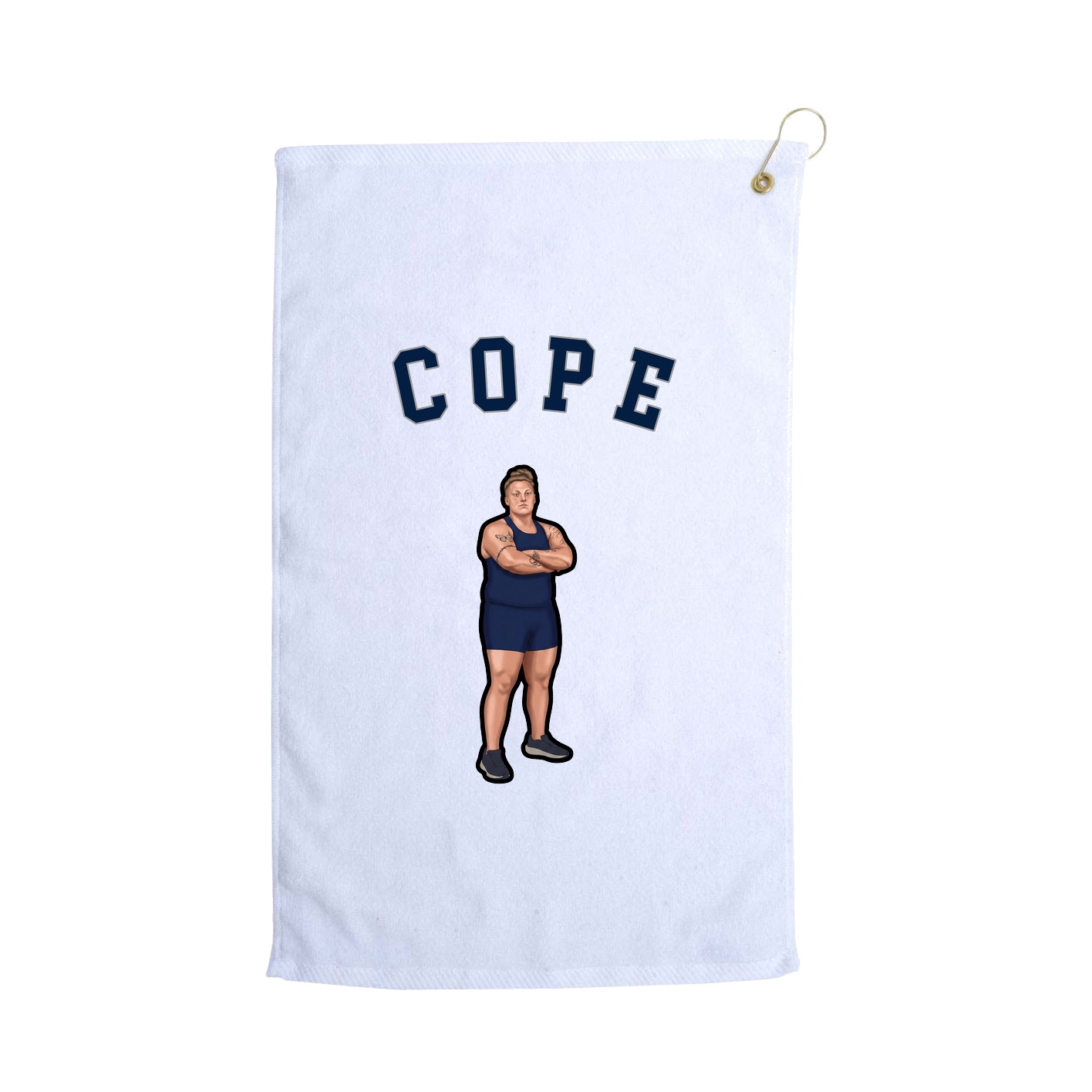 Golf Towel — Shirsey Arch in White