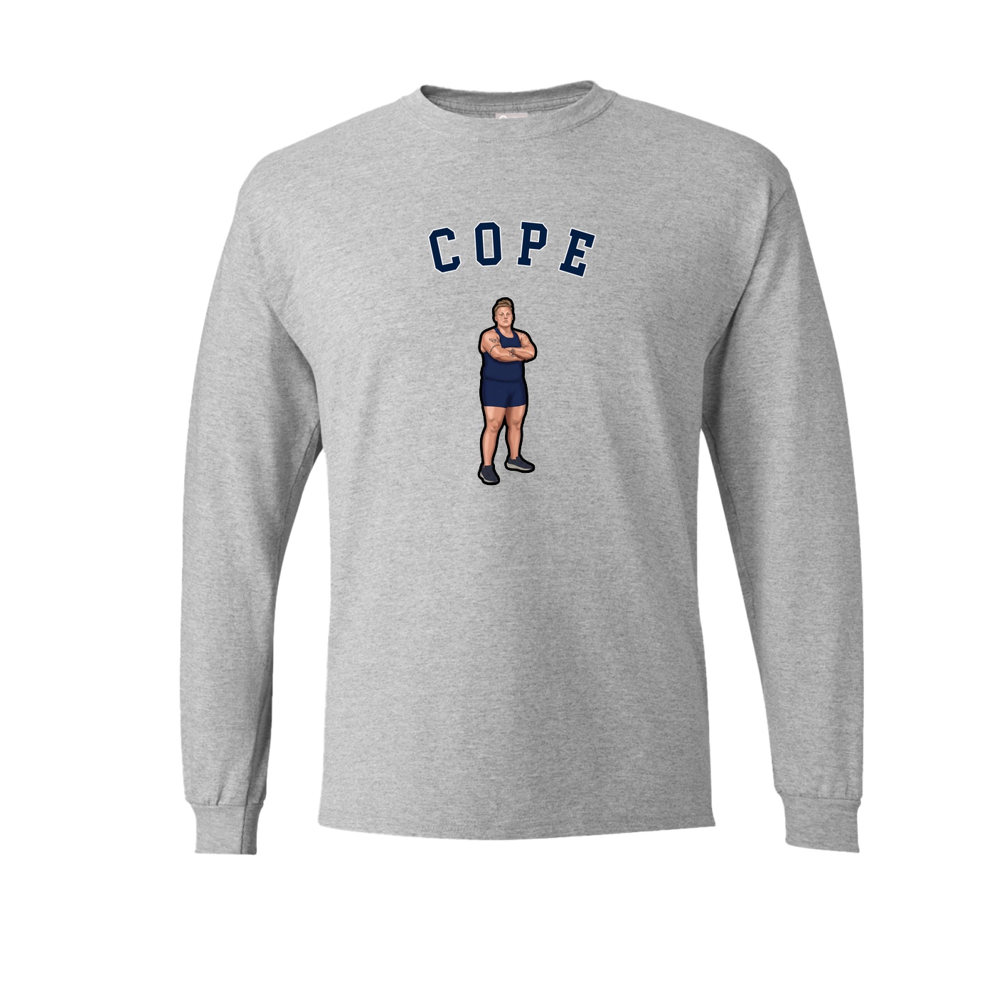 Long Sleeve Tee — Shirsey Arch in Grey