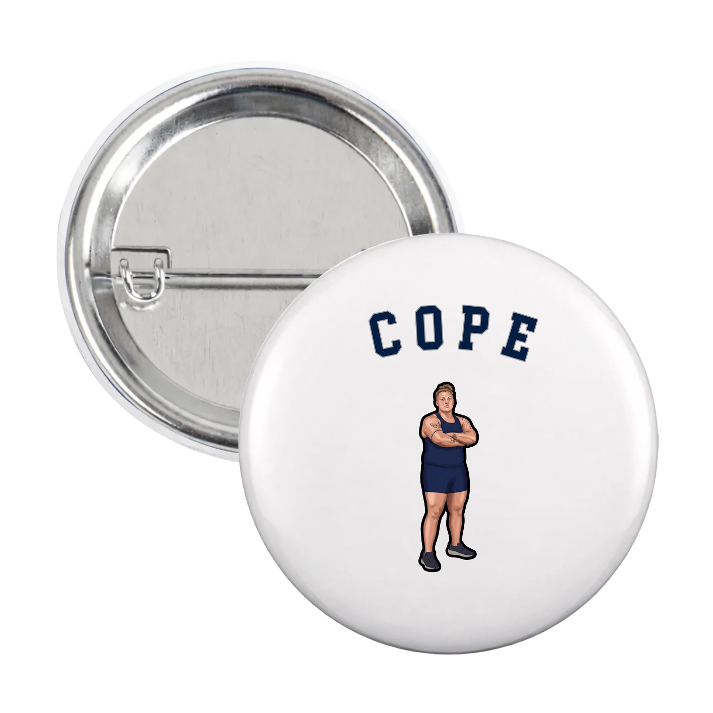 Game Day Button — Shirsey Arch in White