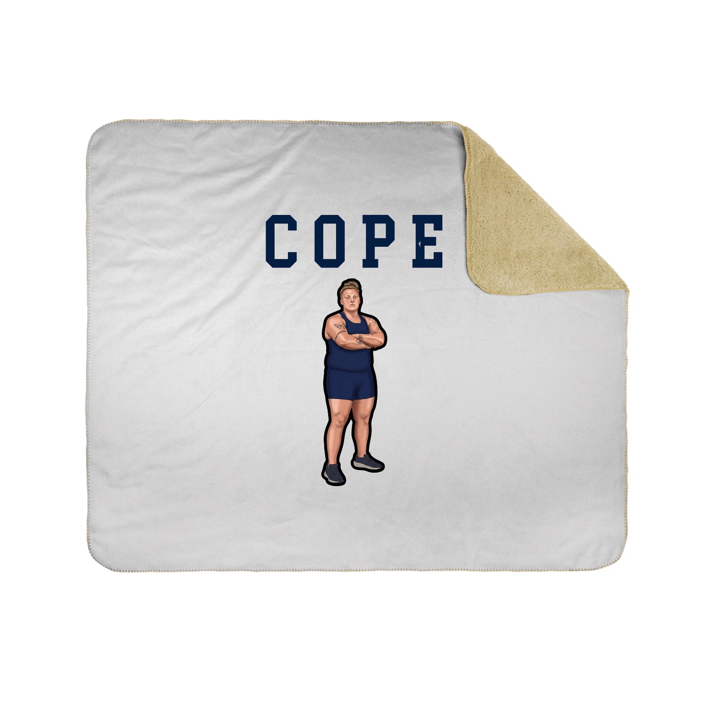 Throw Blanket — Shirsey in White