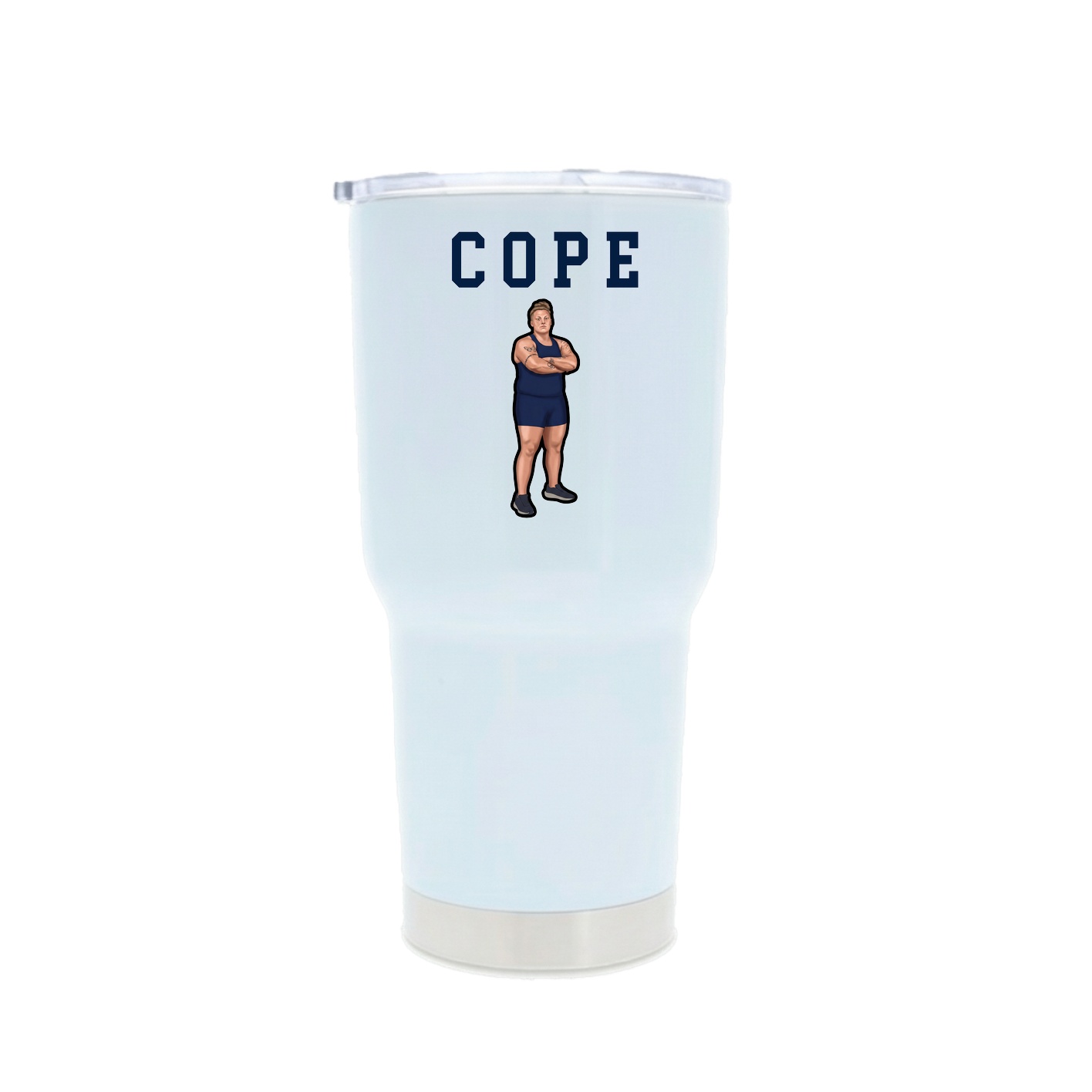 30oz Stainless Steel Tumbler — Shirsey in White