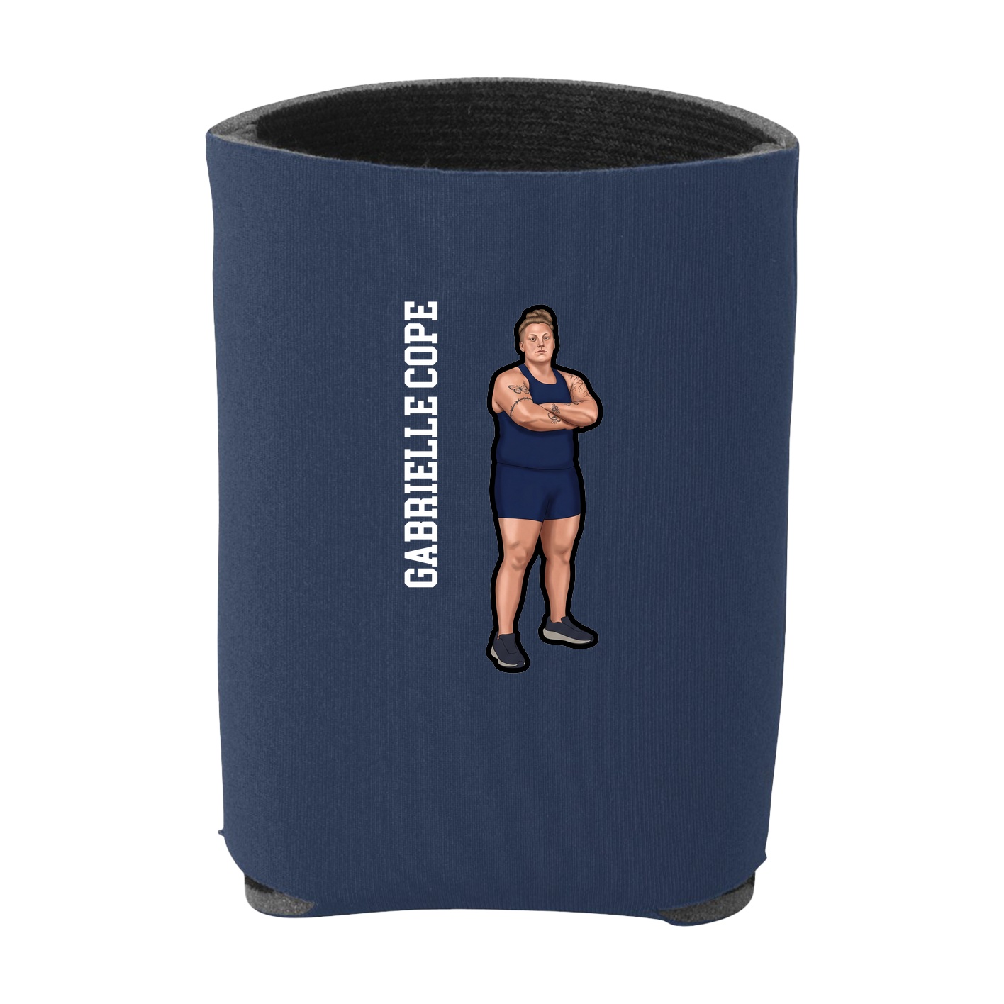 Can Holder — Name Vertical in Navy